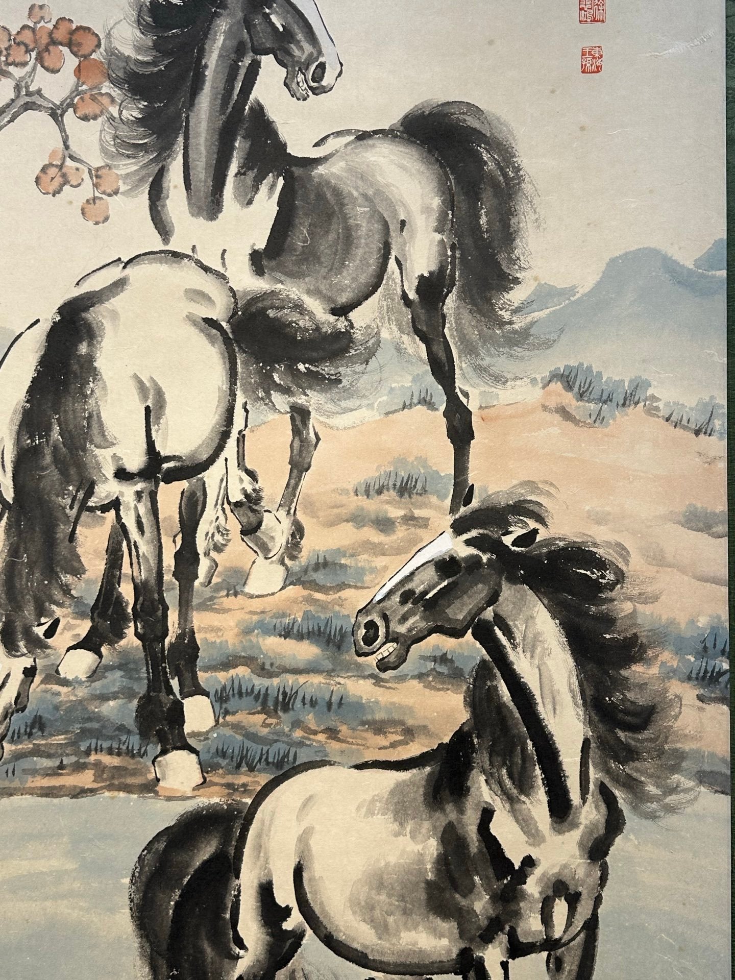Chinese scroll painting Xu Beihong
