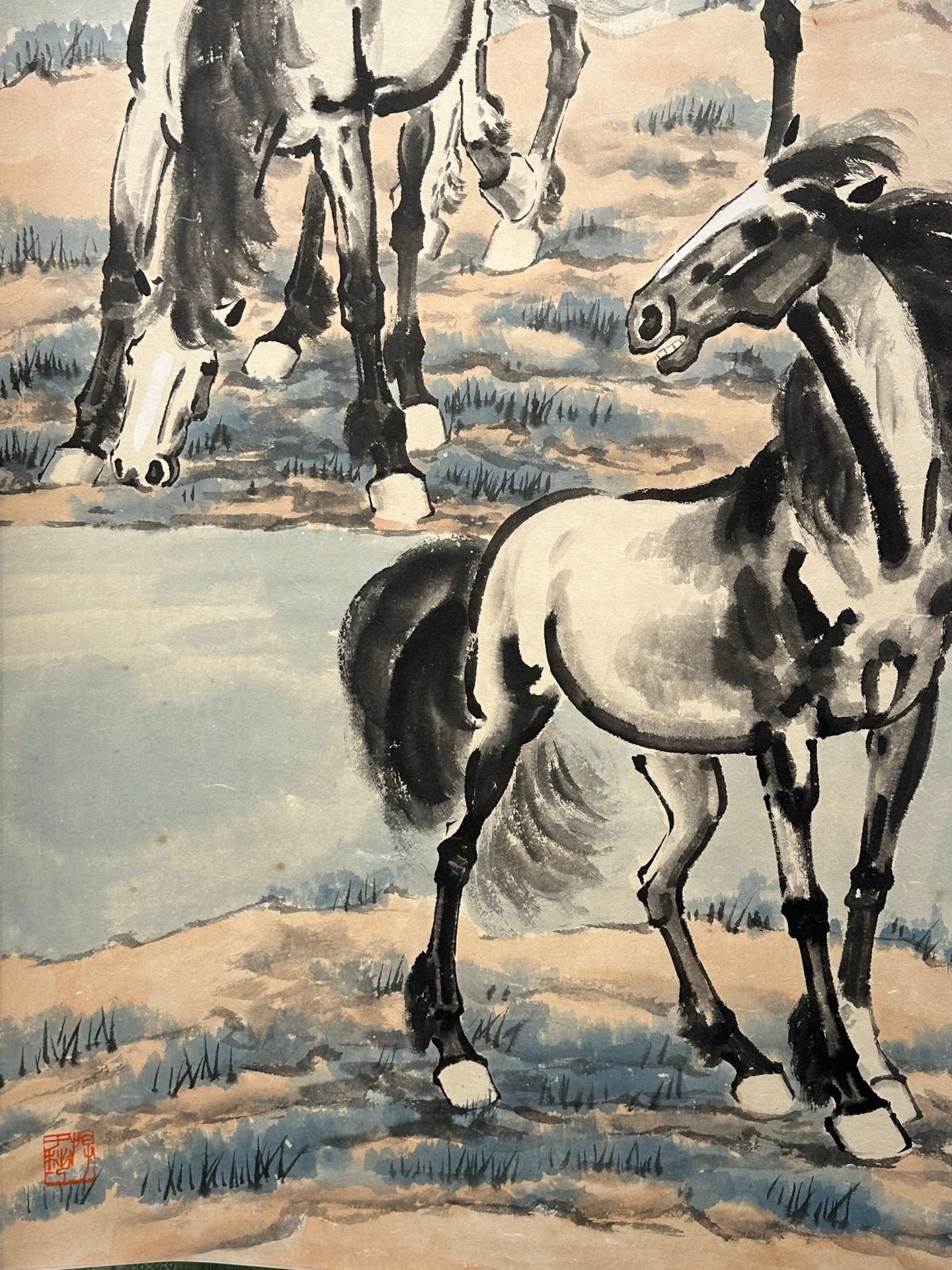 Chinese scroll painting Xu Beihong