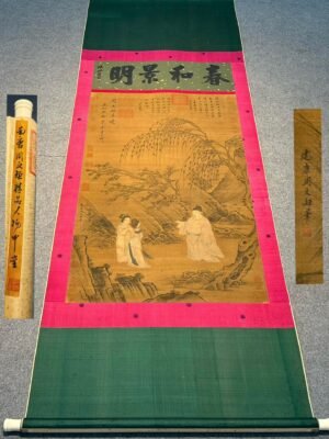 Chinese scroll painting Zhou Wenju