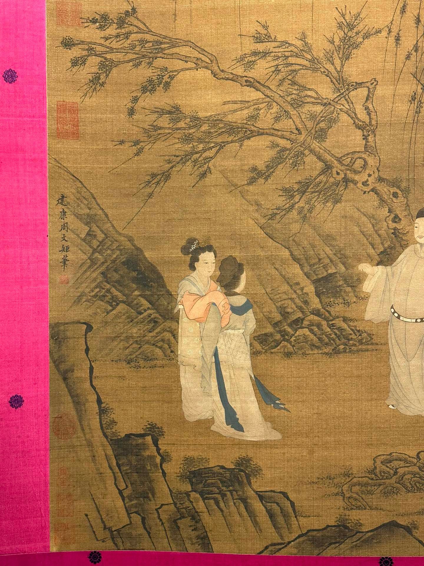 Chinese scroll painting Zhou Wenju