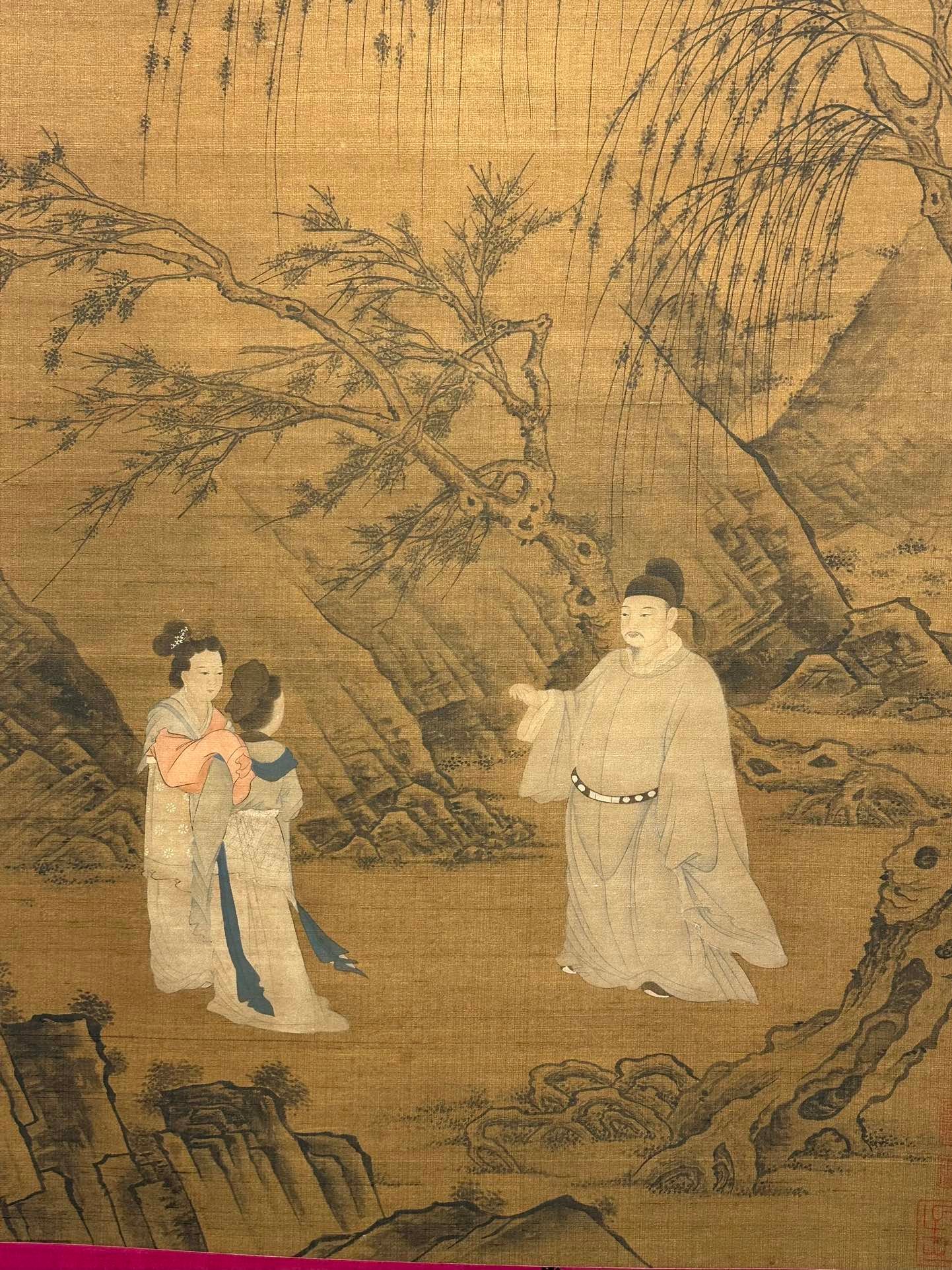 Chinese scroll painting Zhou Wenju