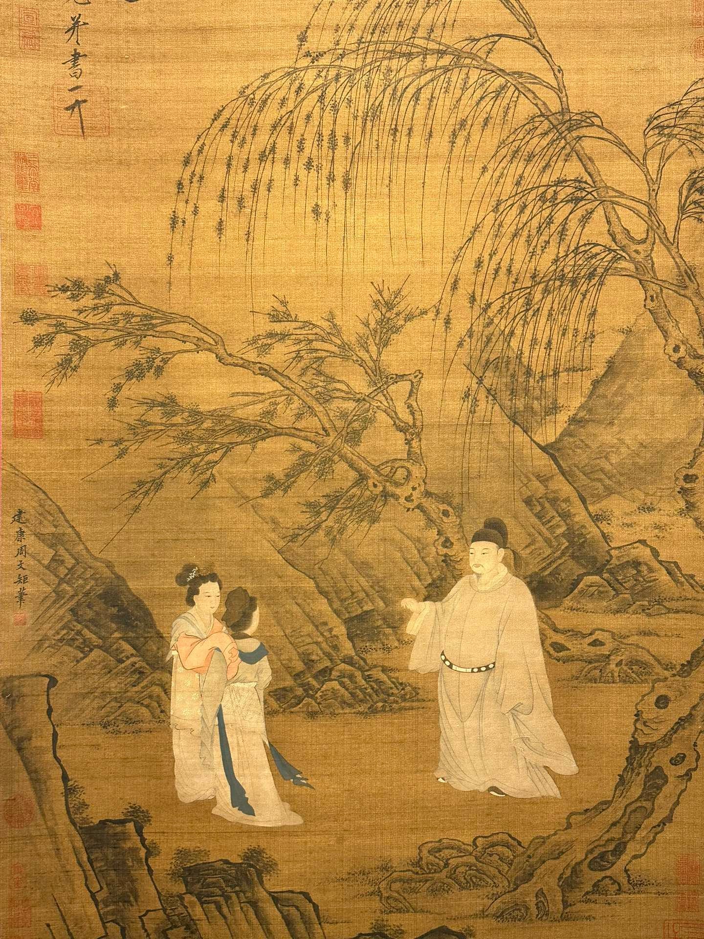 Chinese scroll painting Zhou Wenju