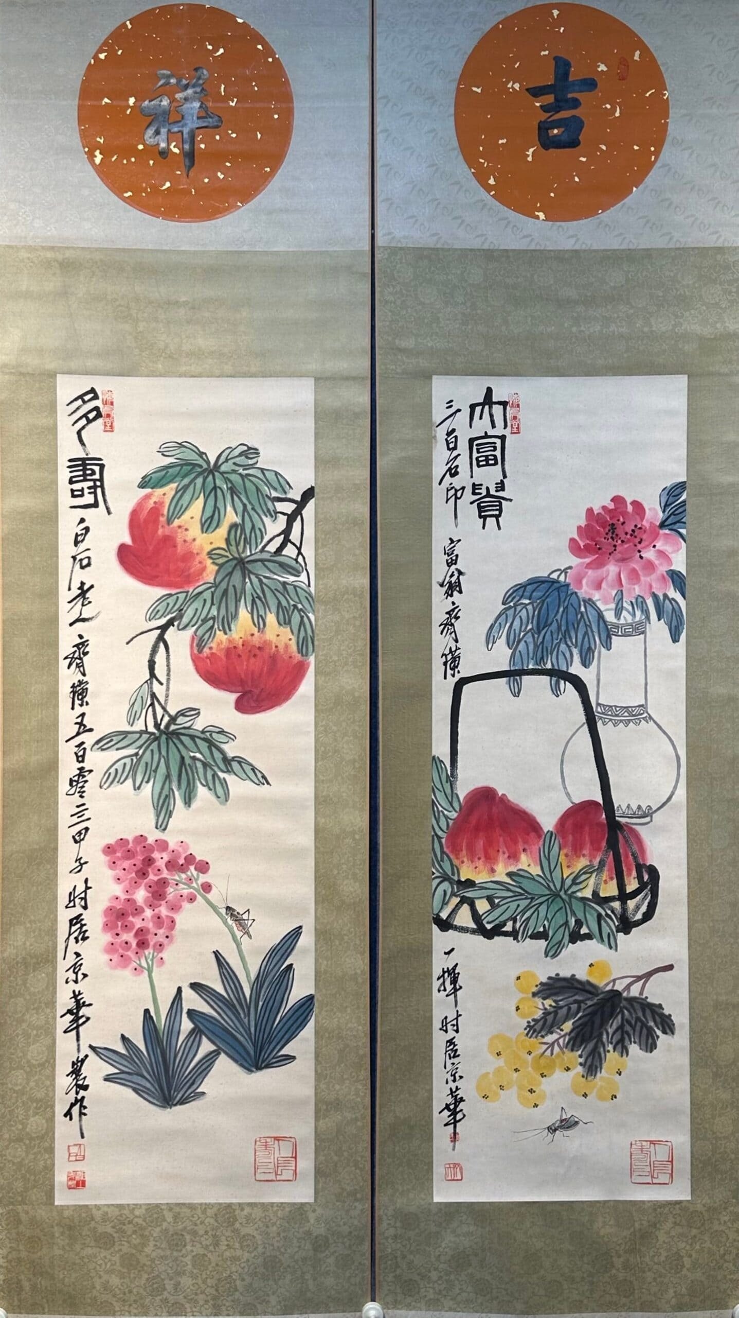 Chinese scroll painting Qi Baishi