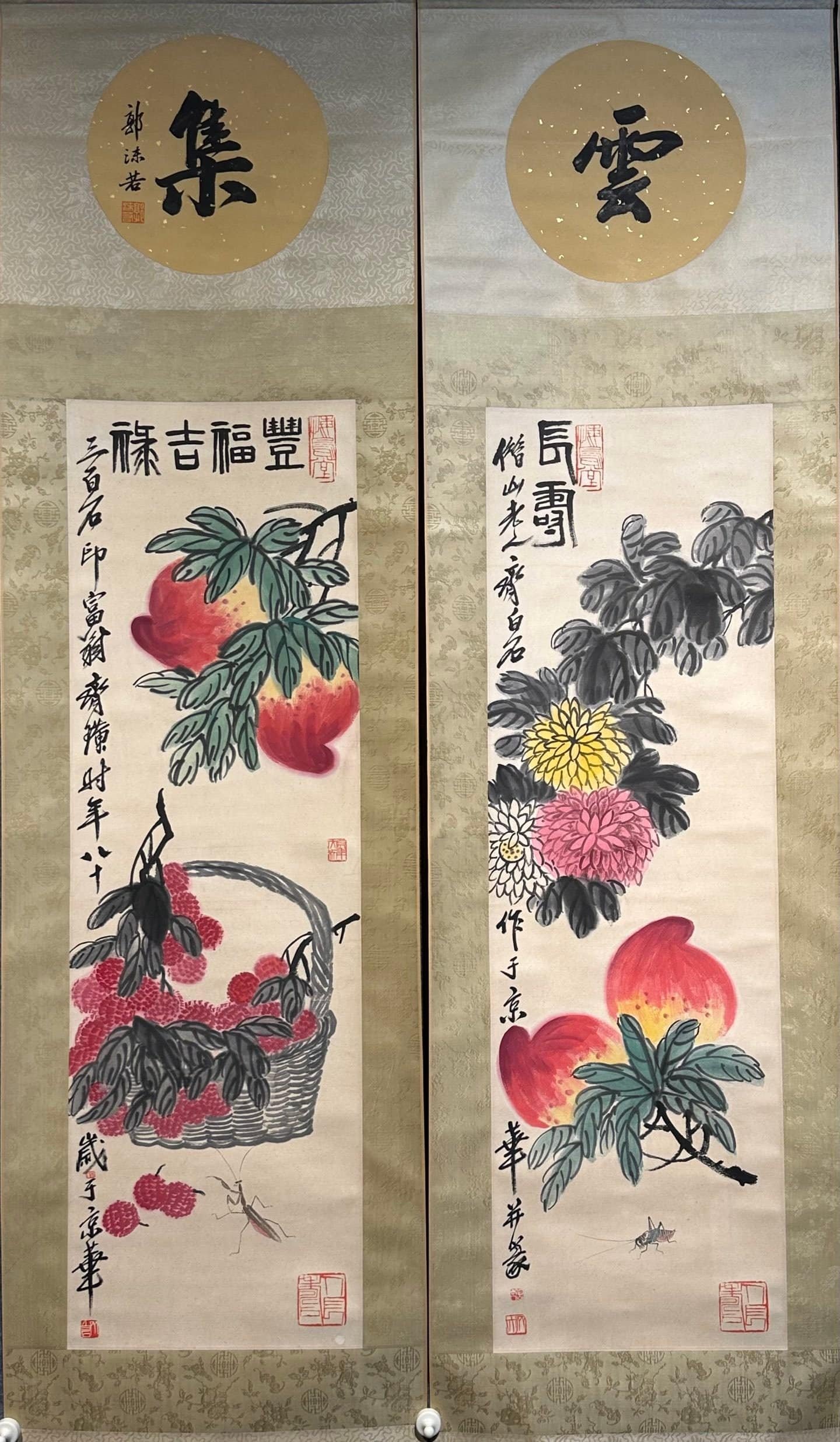Chinese scroll painting Qi Baishi