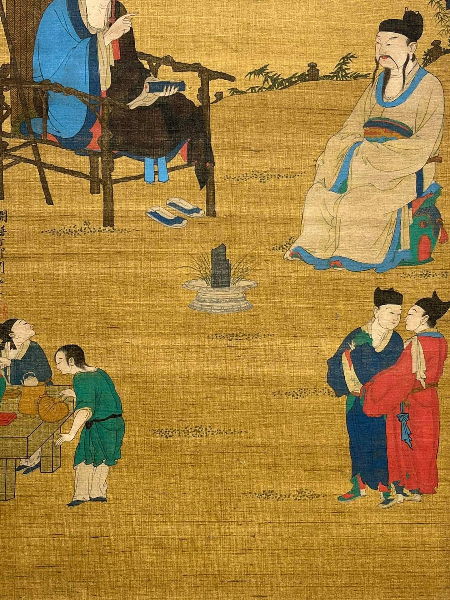 Chinese scroll painting Liu Songnian