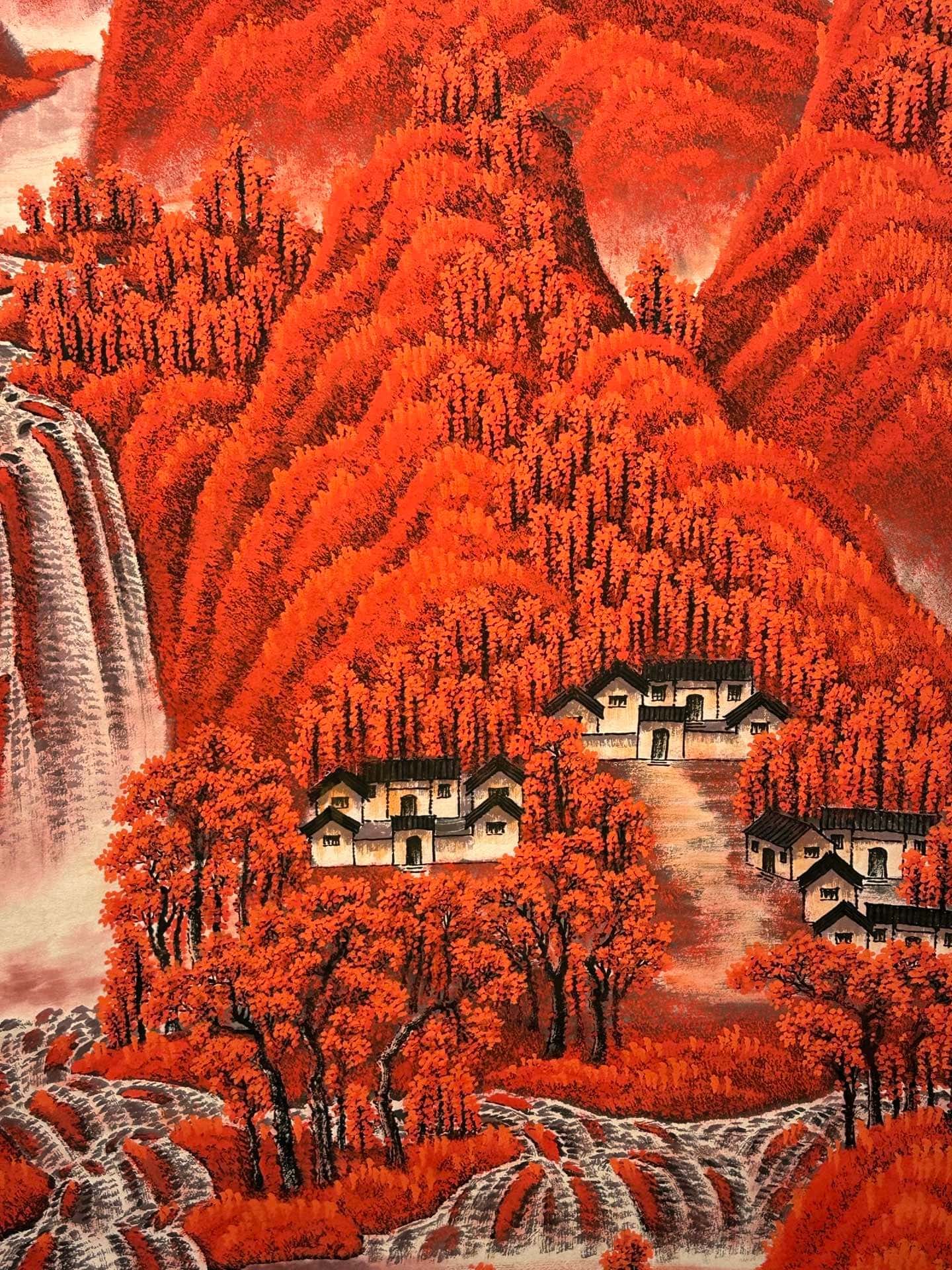 Chinese scroll painting Li Keran