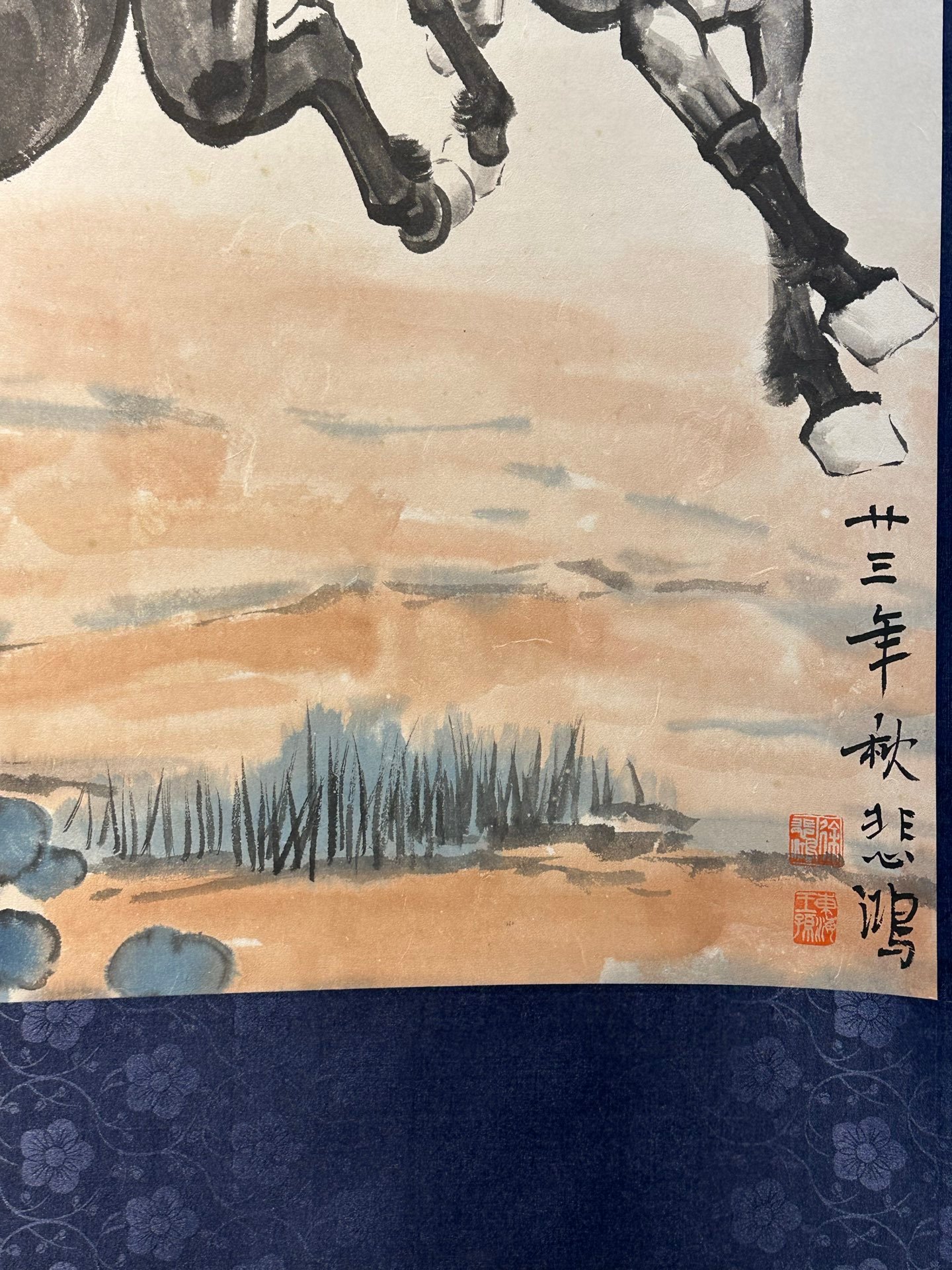 Chinese scroll painting Xu Beihong
