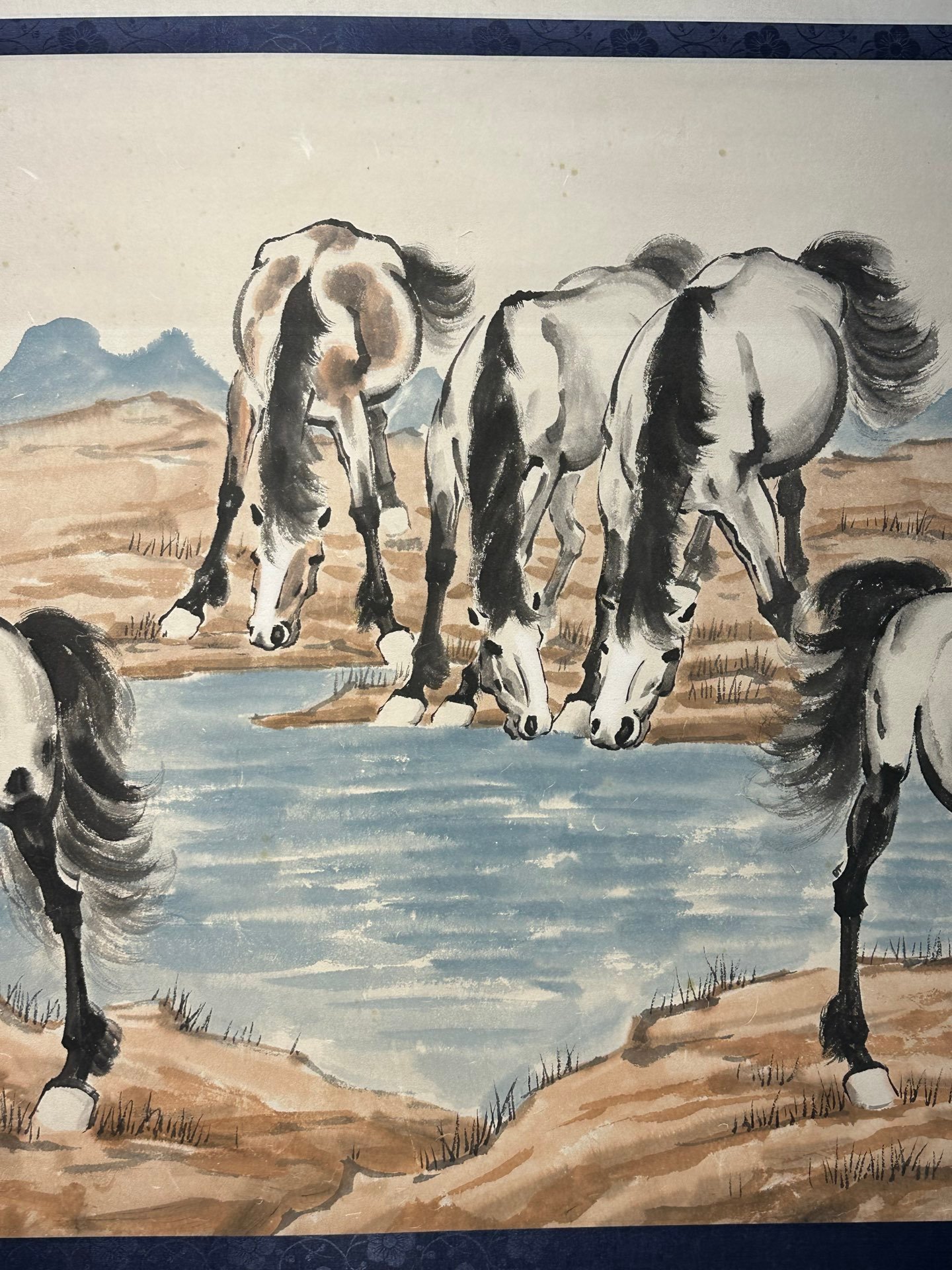 Chinese scroll painting Xu Beihong