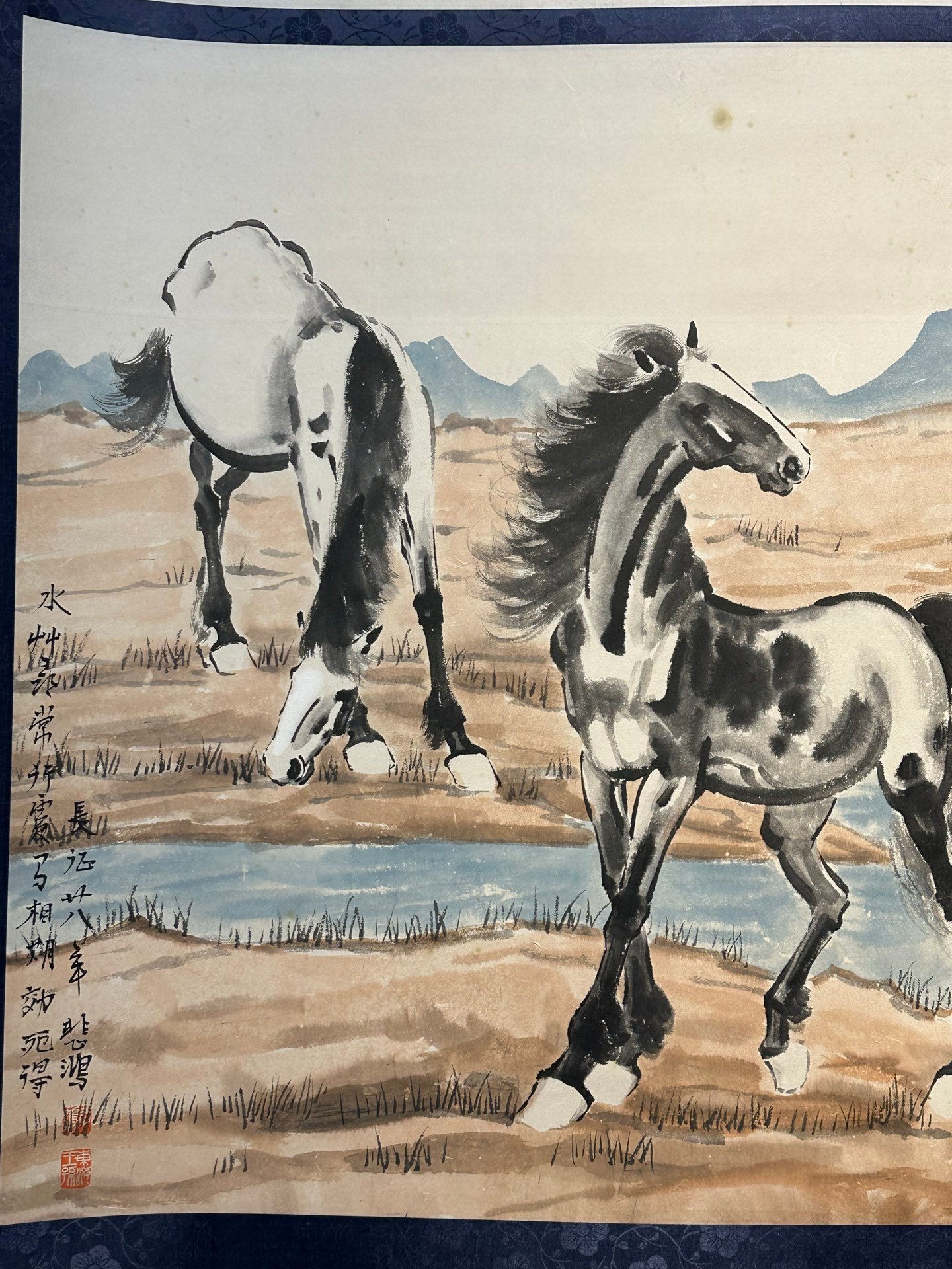 Chinese scroll painting Xu Beihong