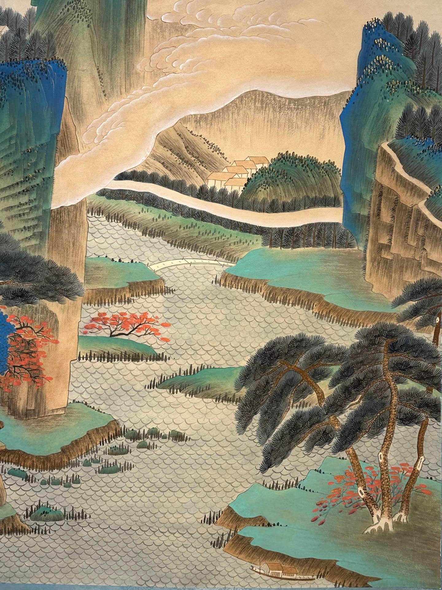 Chinese scroll painting Zhang Daqian