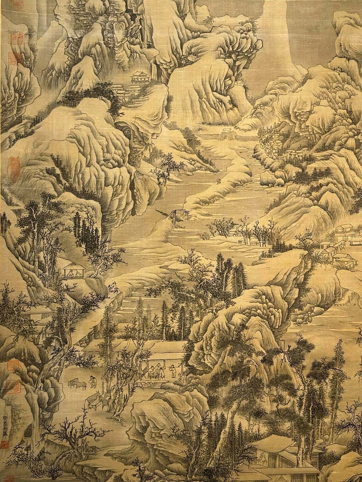 Chinese scroll painting Guo Zhongshu