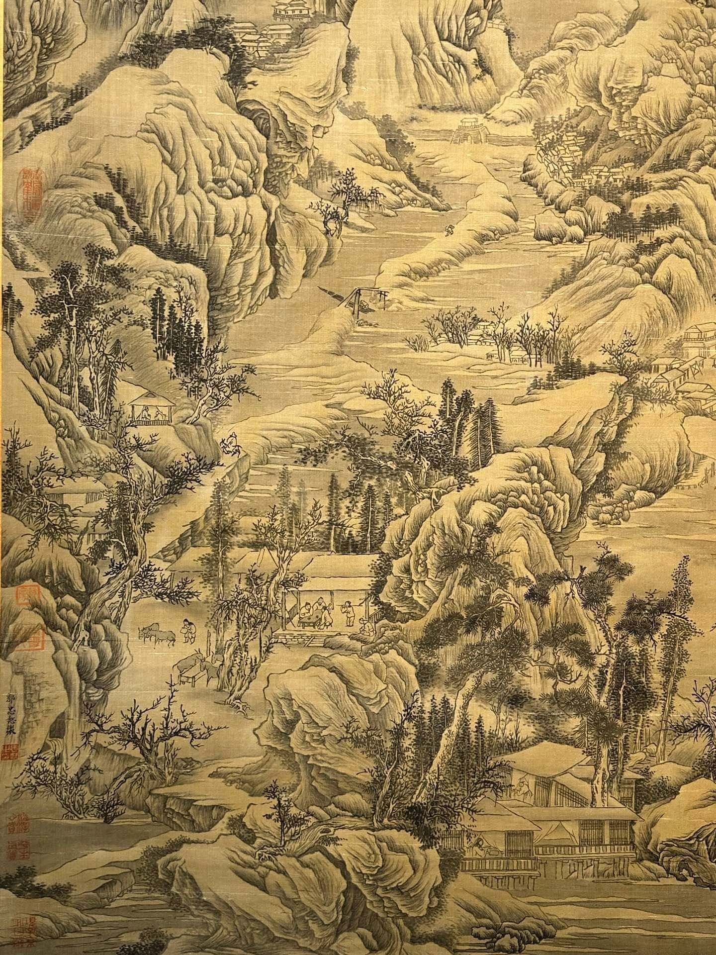 Chinese scroll painting Guo Zhongshu