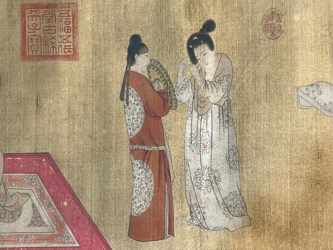 Chinese scroll painting Zhou Fang