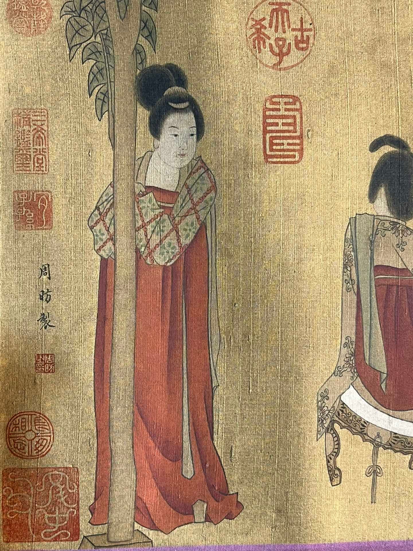 Chinese scroll painting Zhou Fang