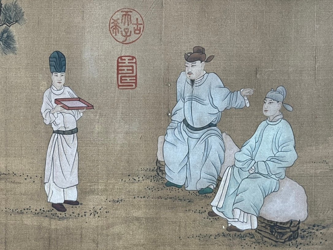 Chinese scroll painting Yan Liben