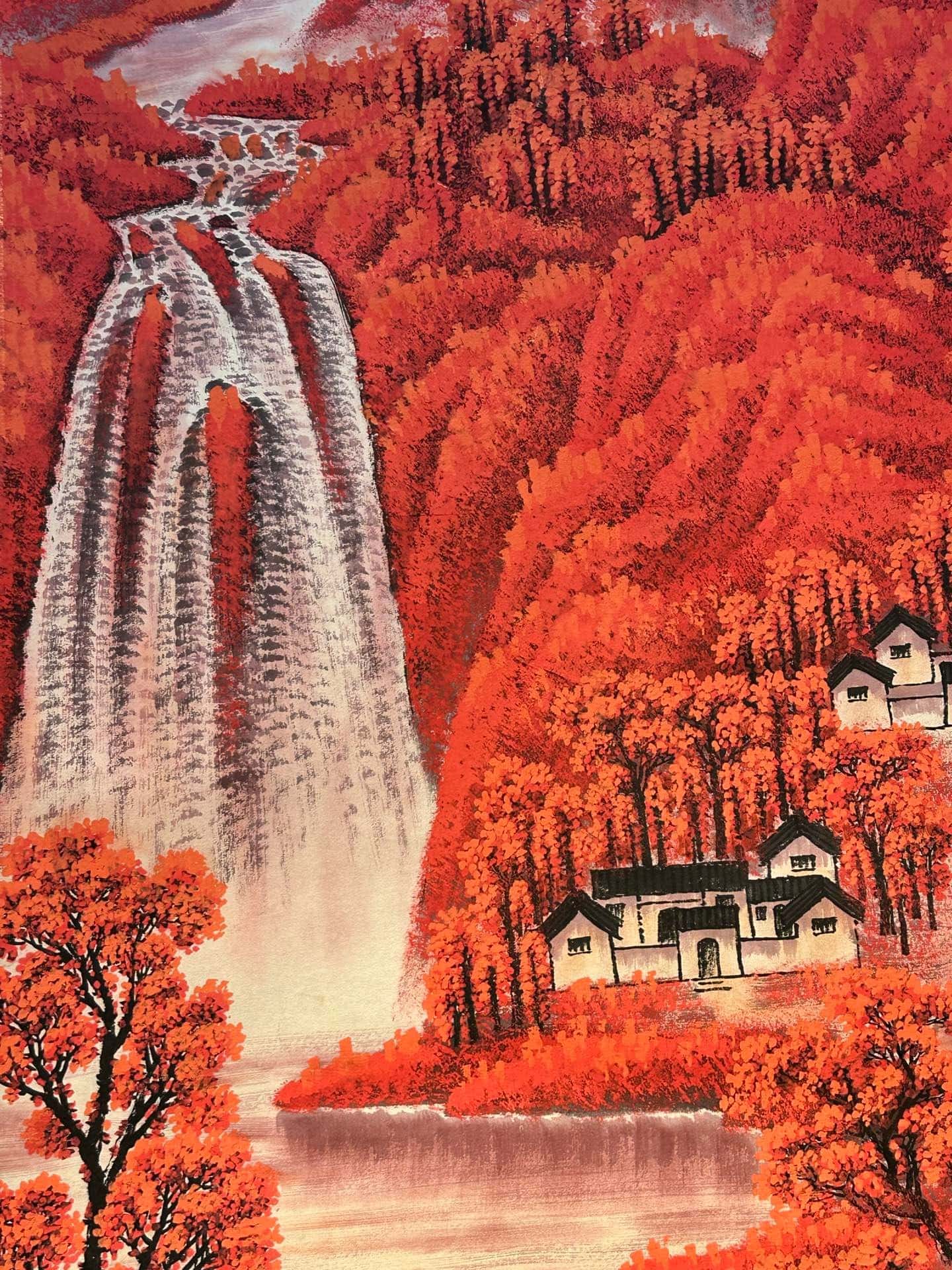 Chinese scroll painting Li Keran