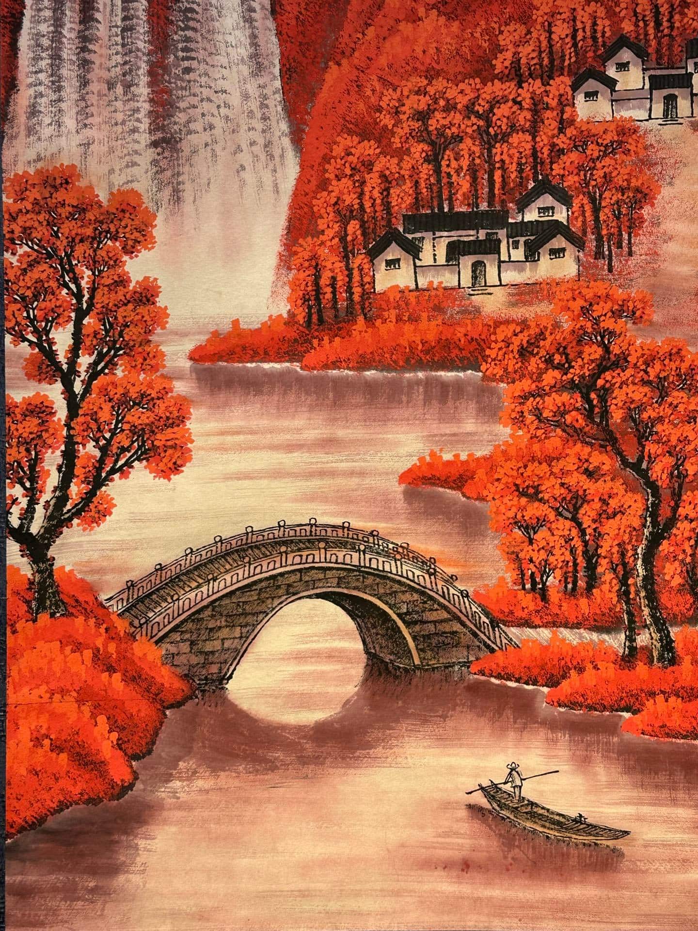 Chinese scroll painting Li Keran