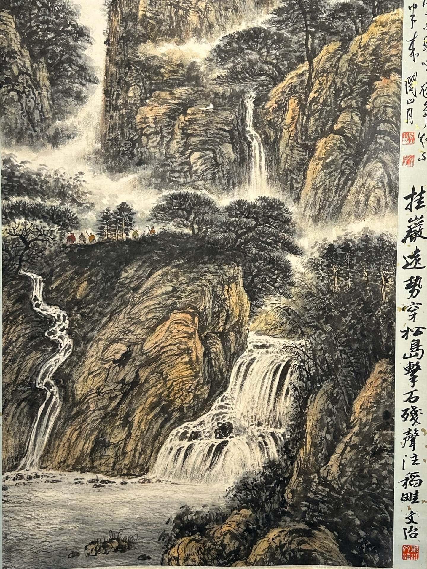 Chinese scroll painting Fu Baoshi