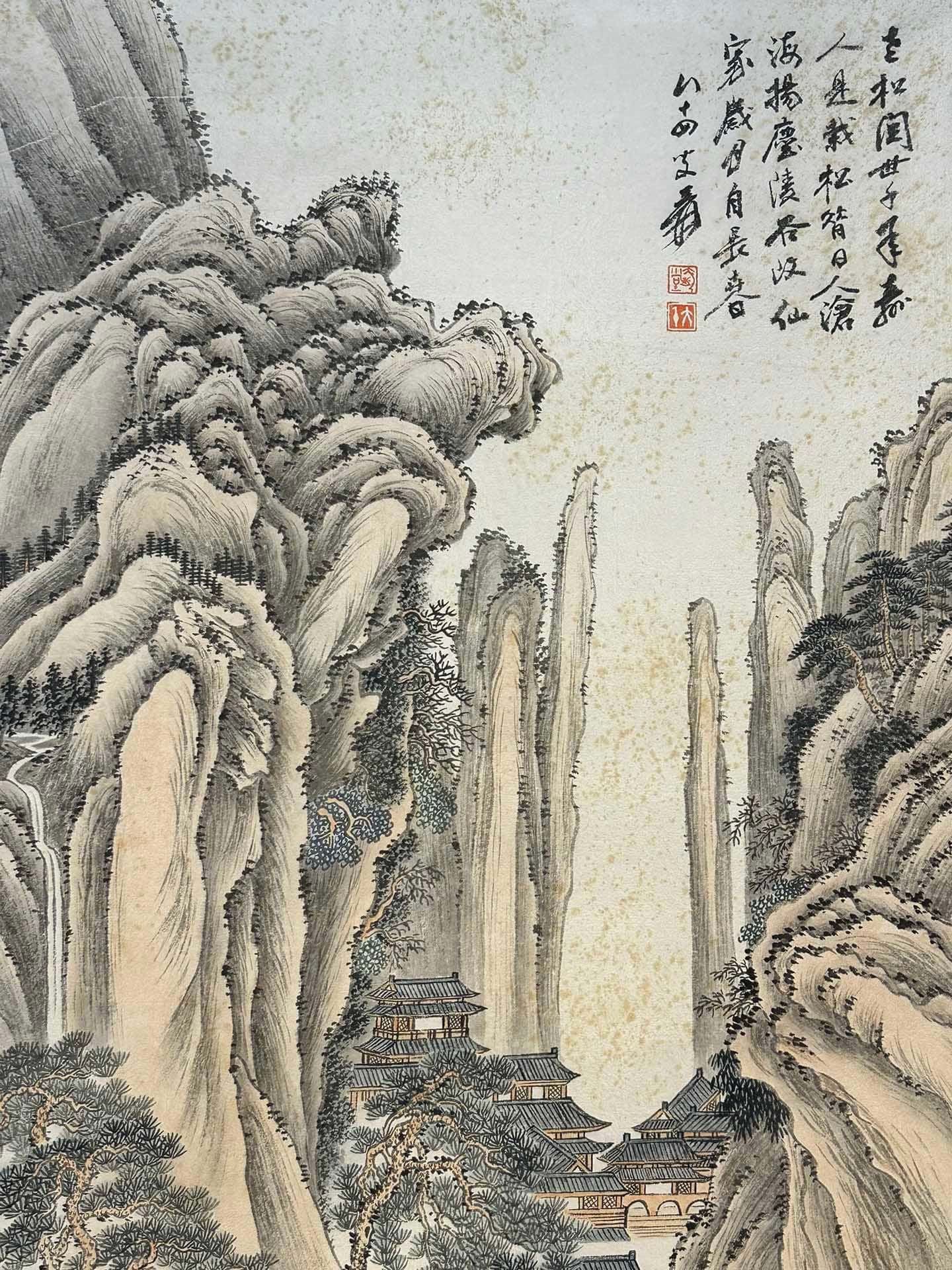 Chinese scroll painting Zhang Daqian