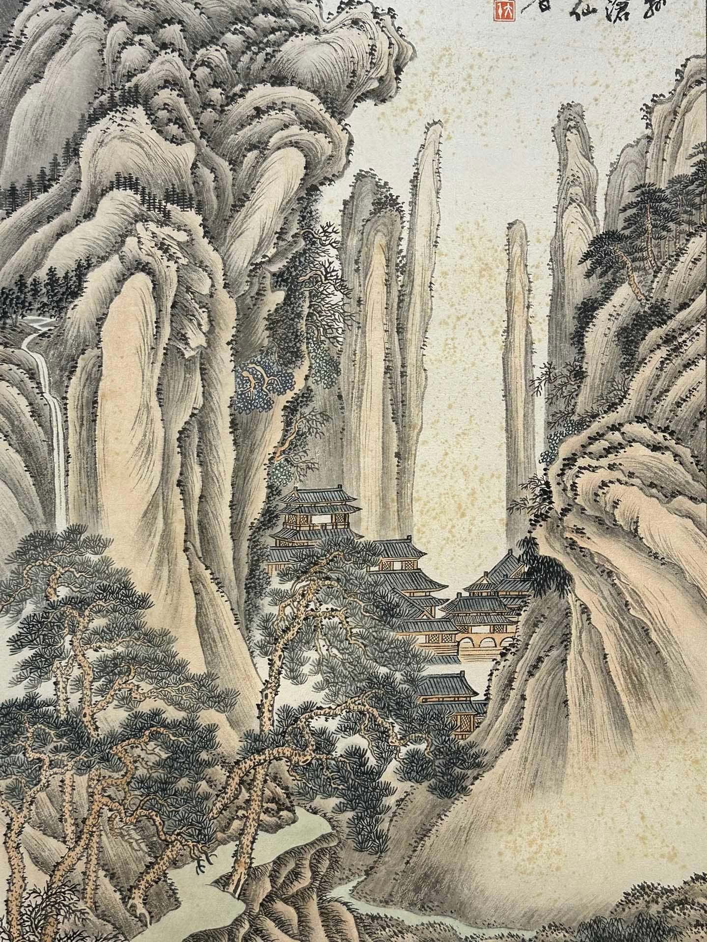 Chinese scroll painting Zhang Daqian