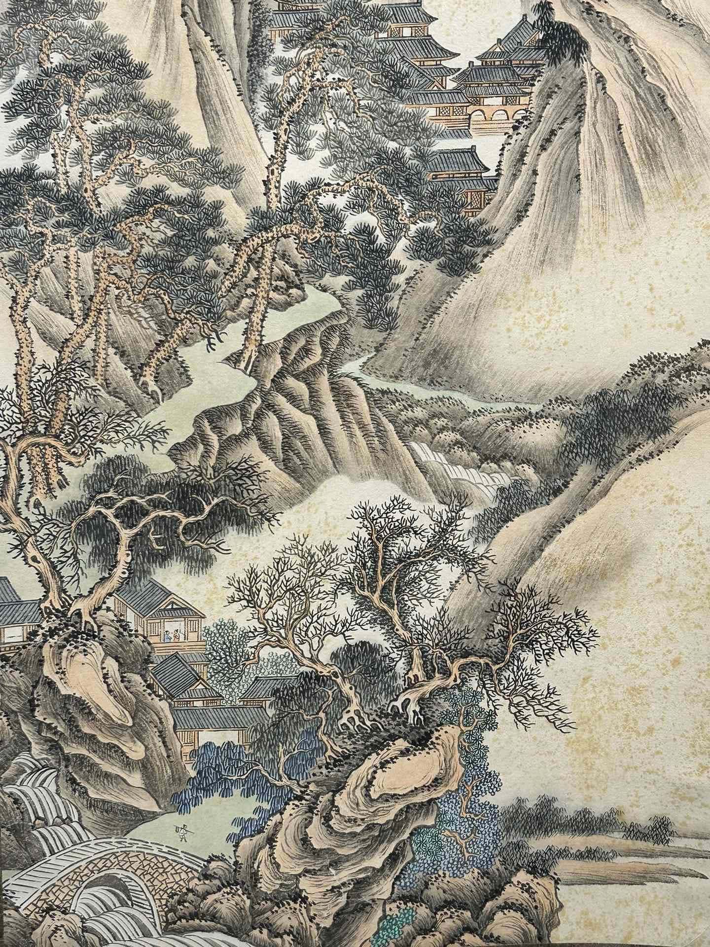 Chinese scroll painting Zhang Daqian