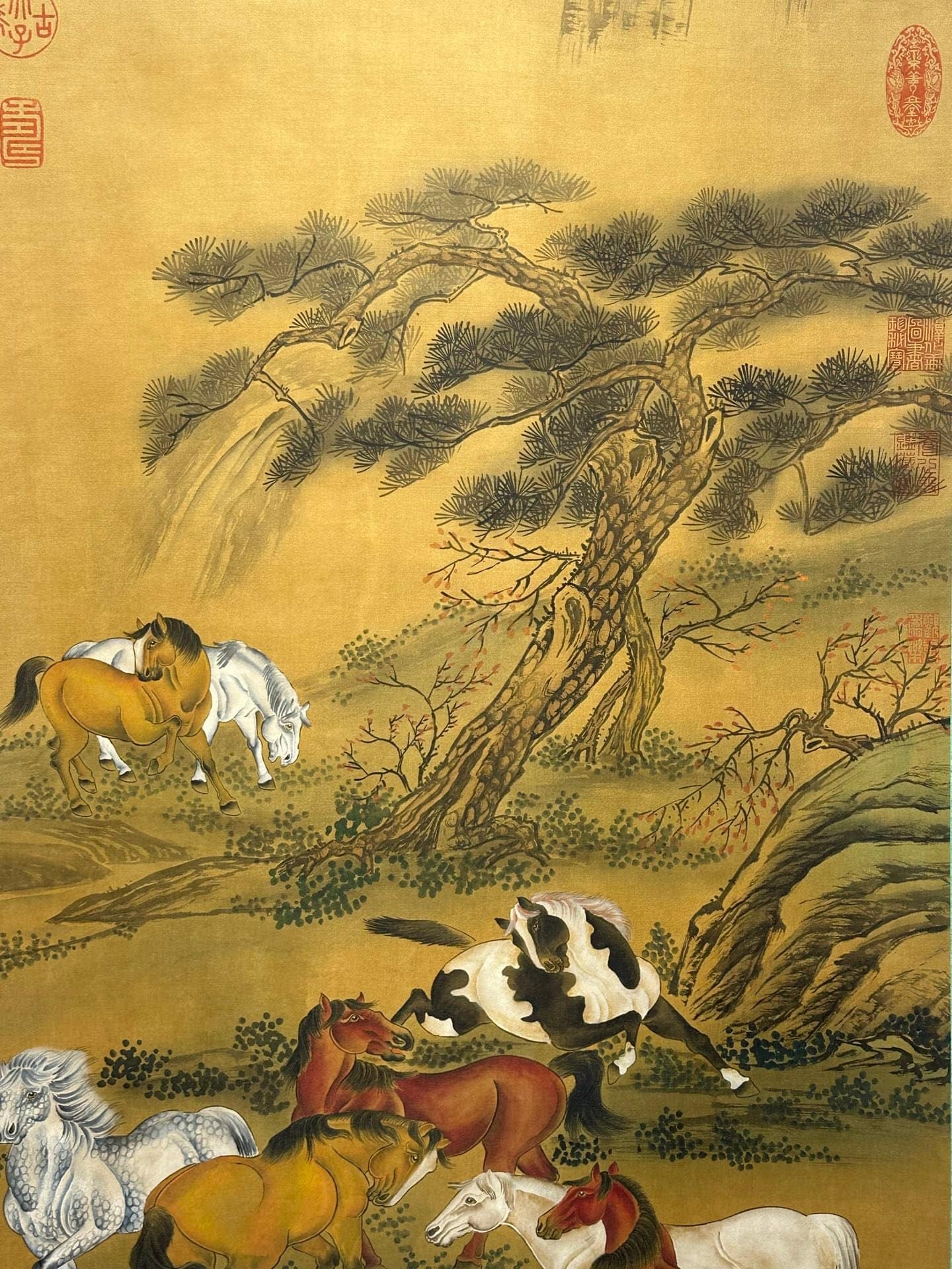 Chinese scroll painting Giuseppe