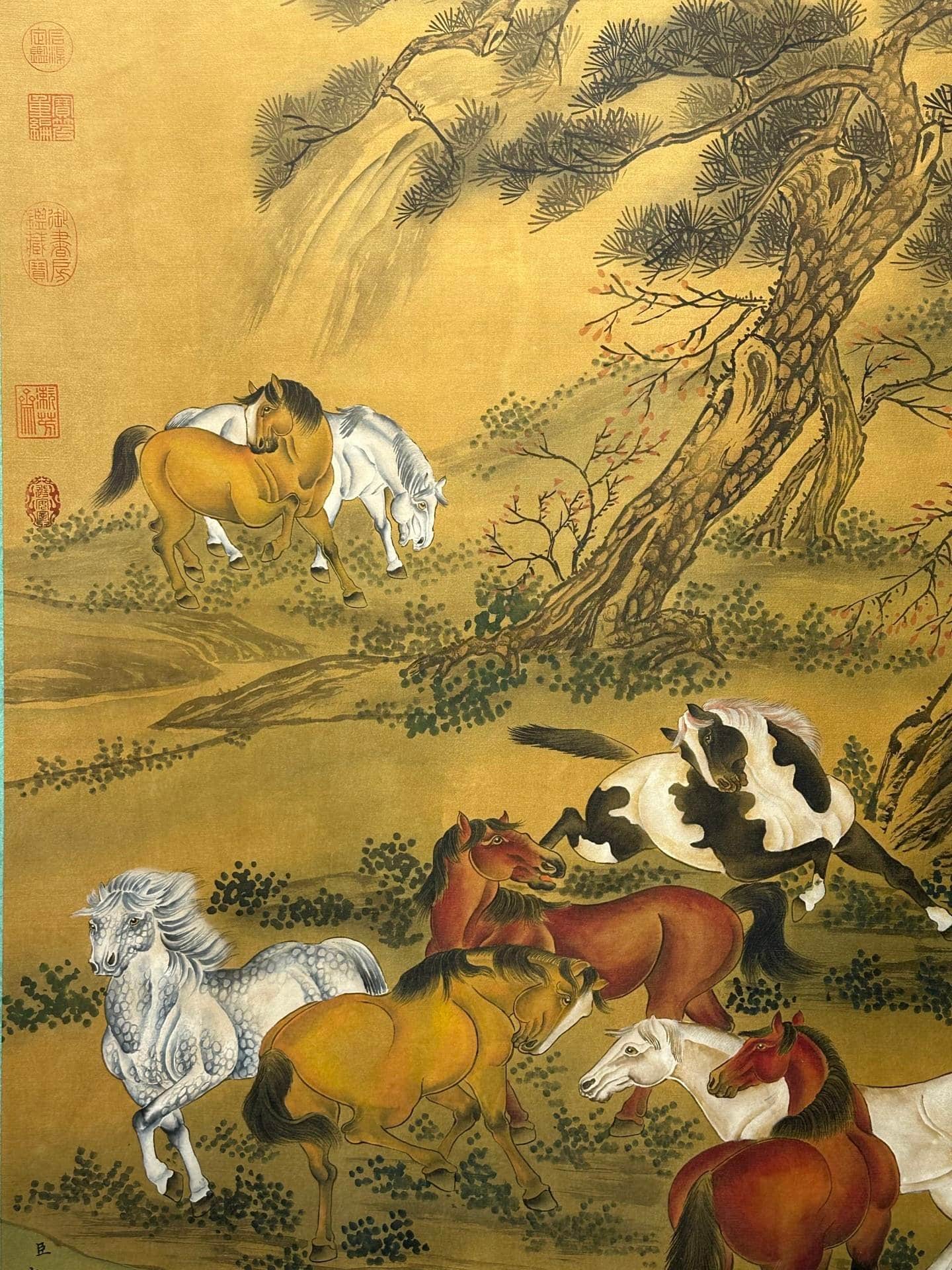 Chinese scroll painting Giuseppe