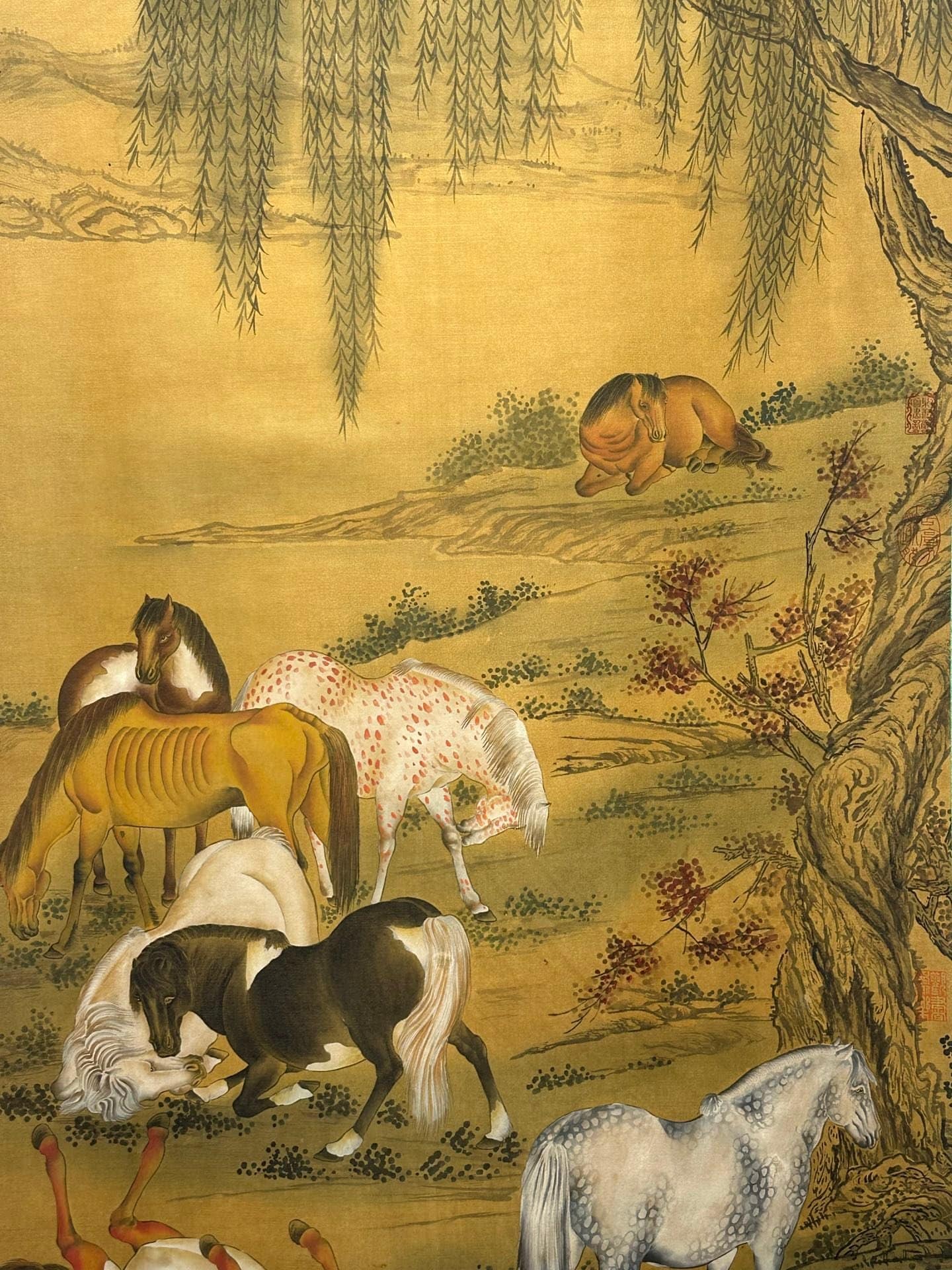 Chinese scroll painting Giuseppe