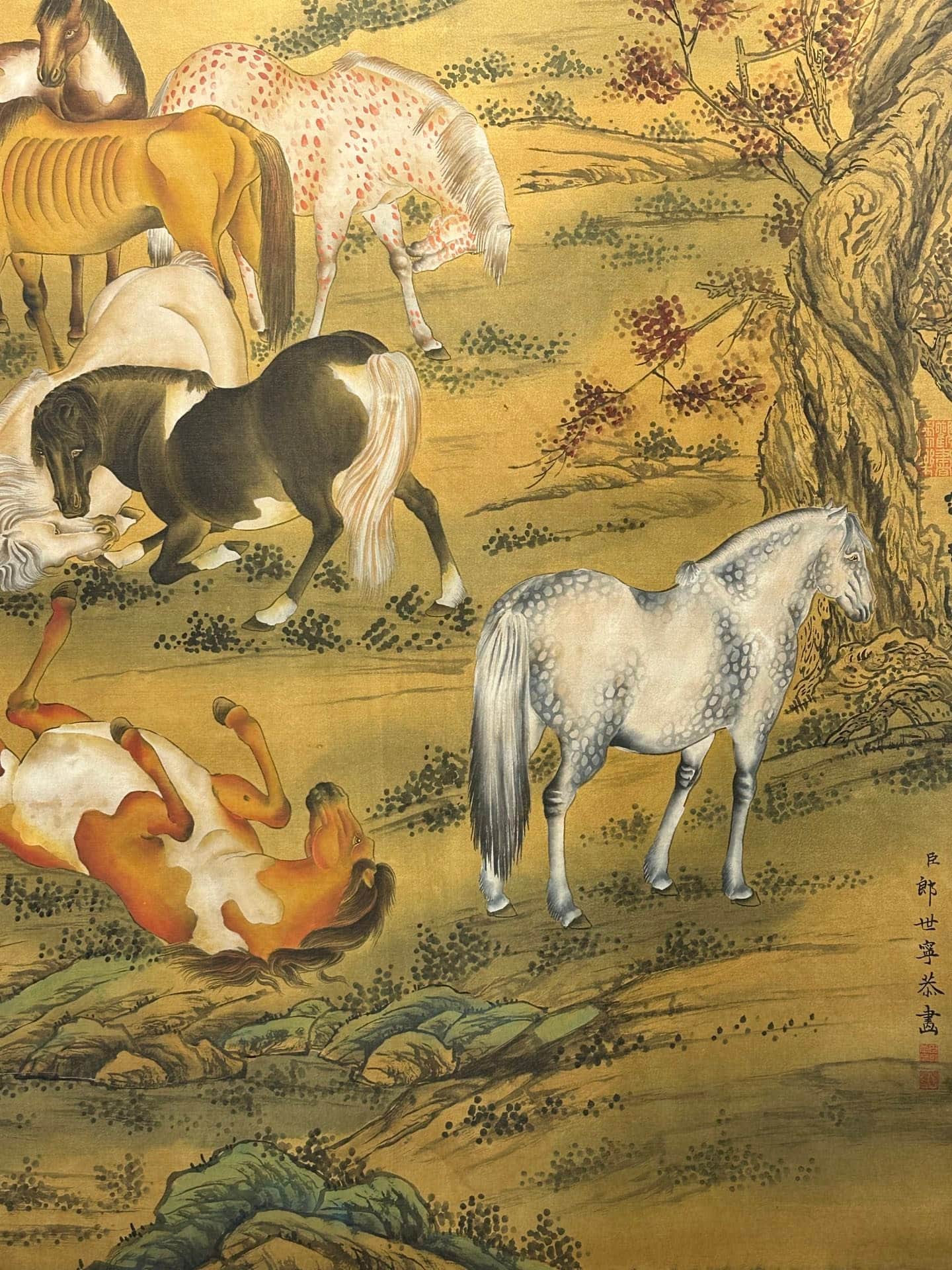 Chinese scroll painting Giuseppe