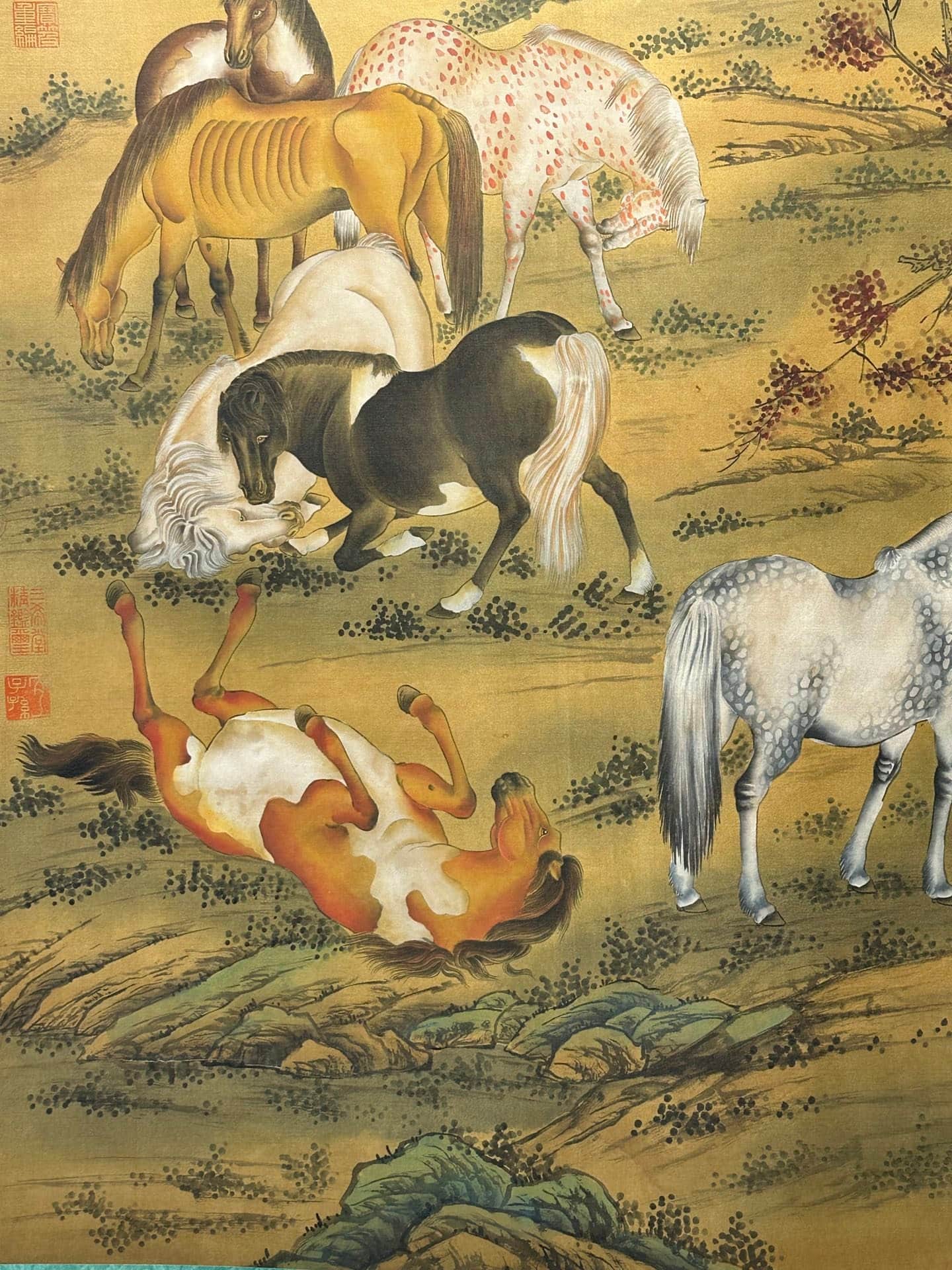 Chinese scroll painting Giuseppe