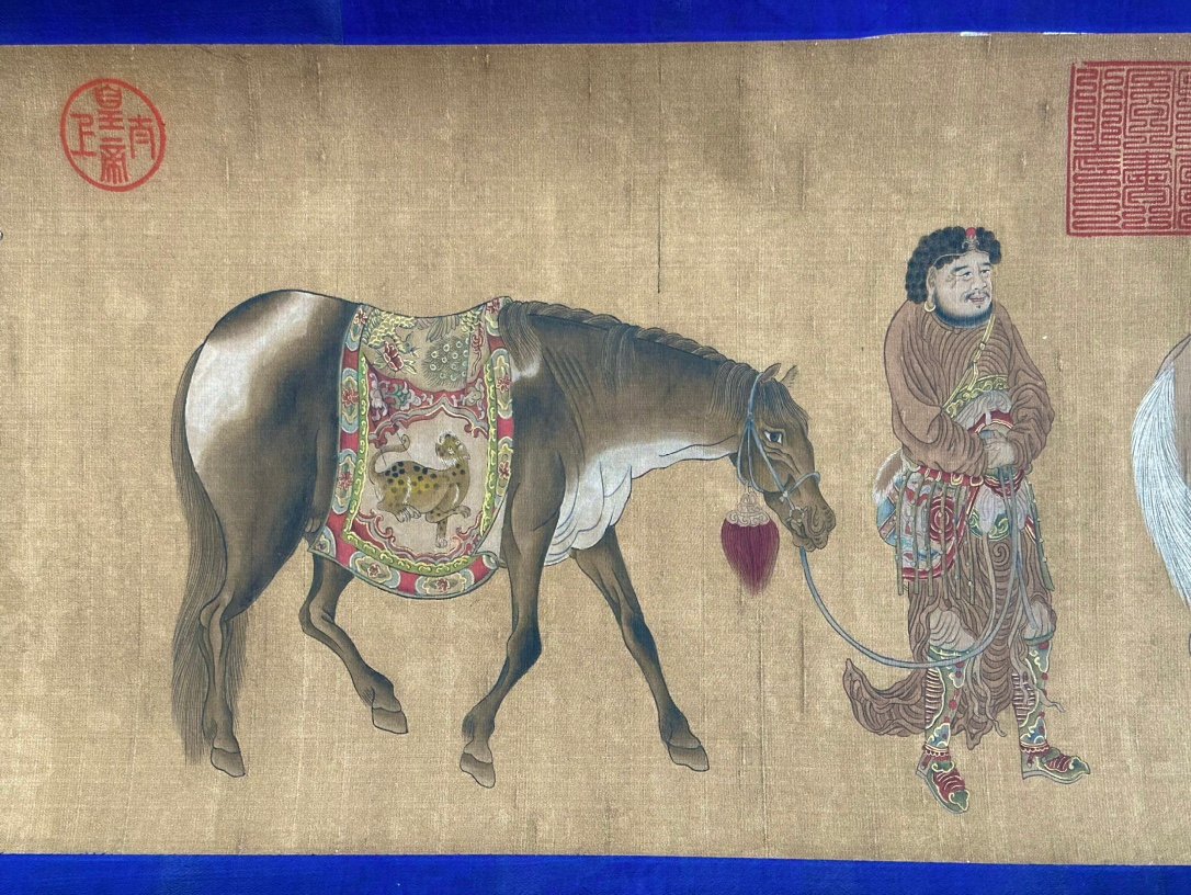 Chinese scroll painting Han Gan