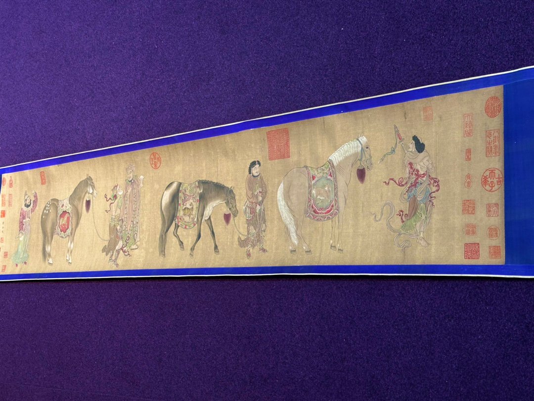Chinese scroll painting Han Gan