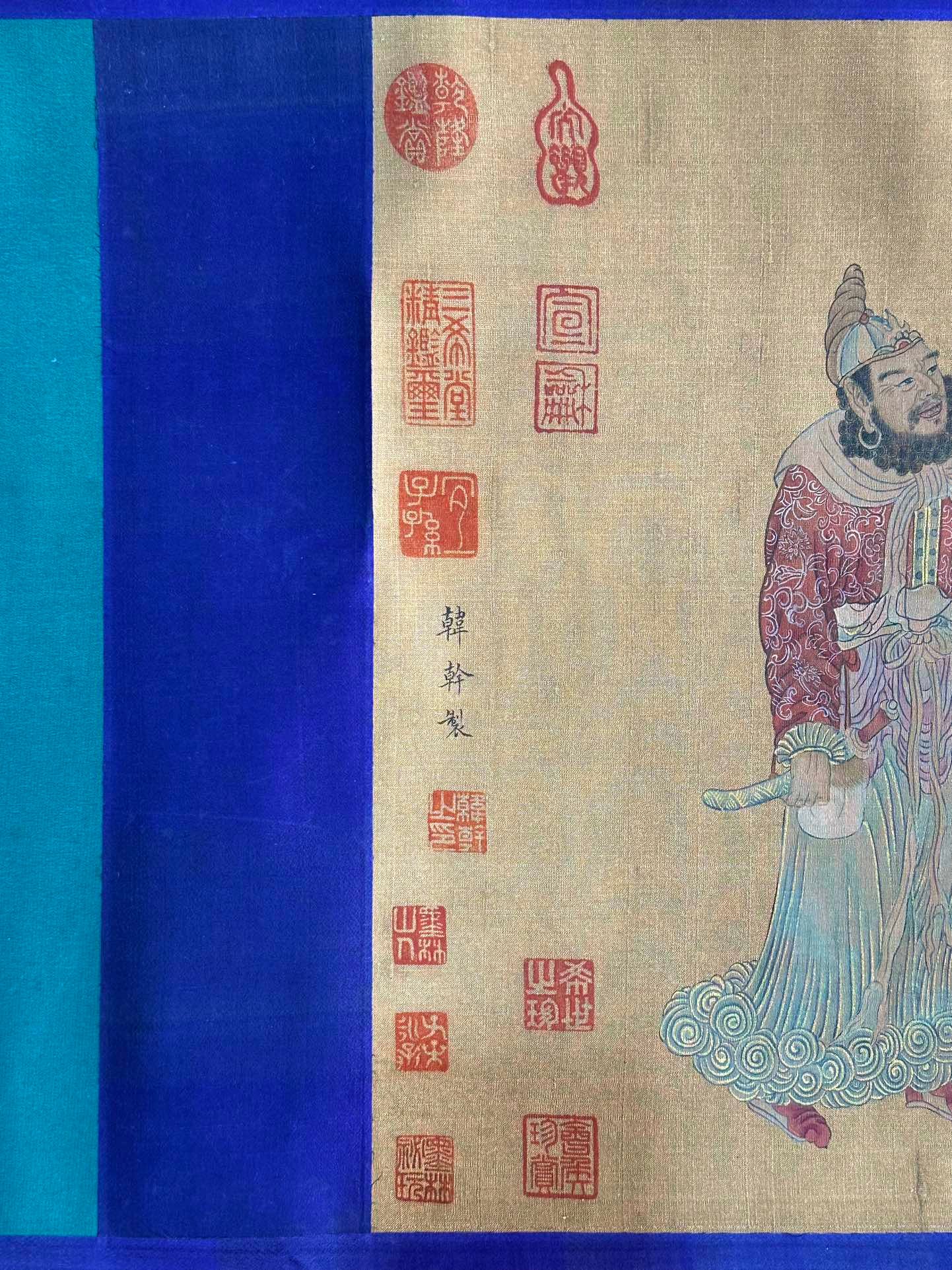 Chinese scroll painting Han Gan