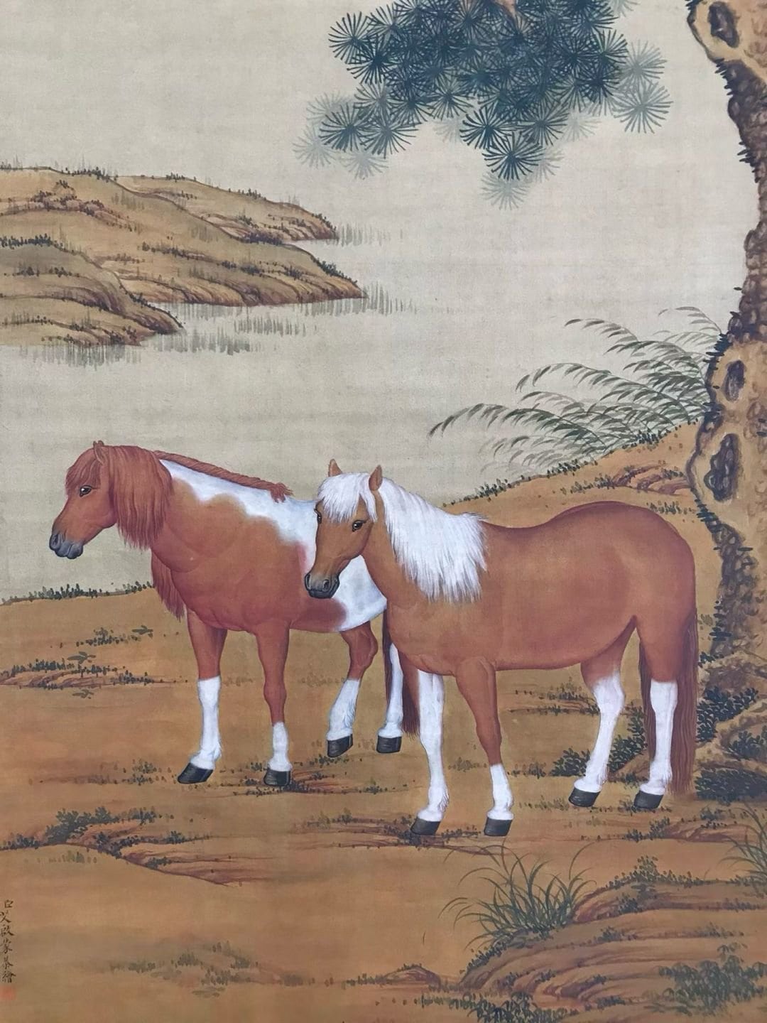 Chinese scroll painting Jgnatius