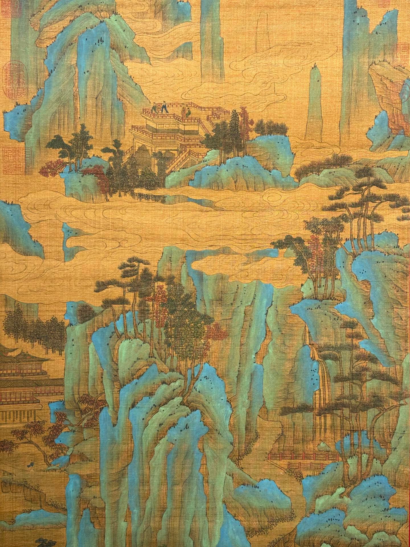 Chinese scroll painting Wang Ximeng