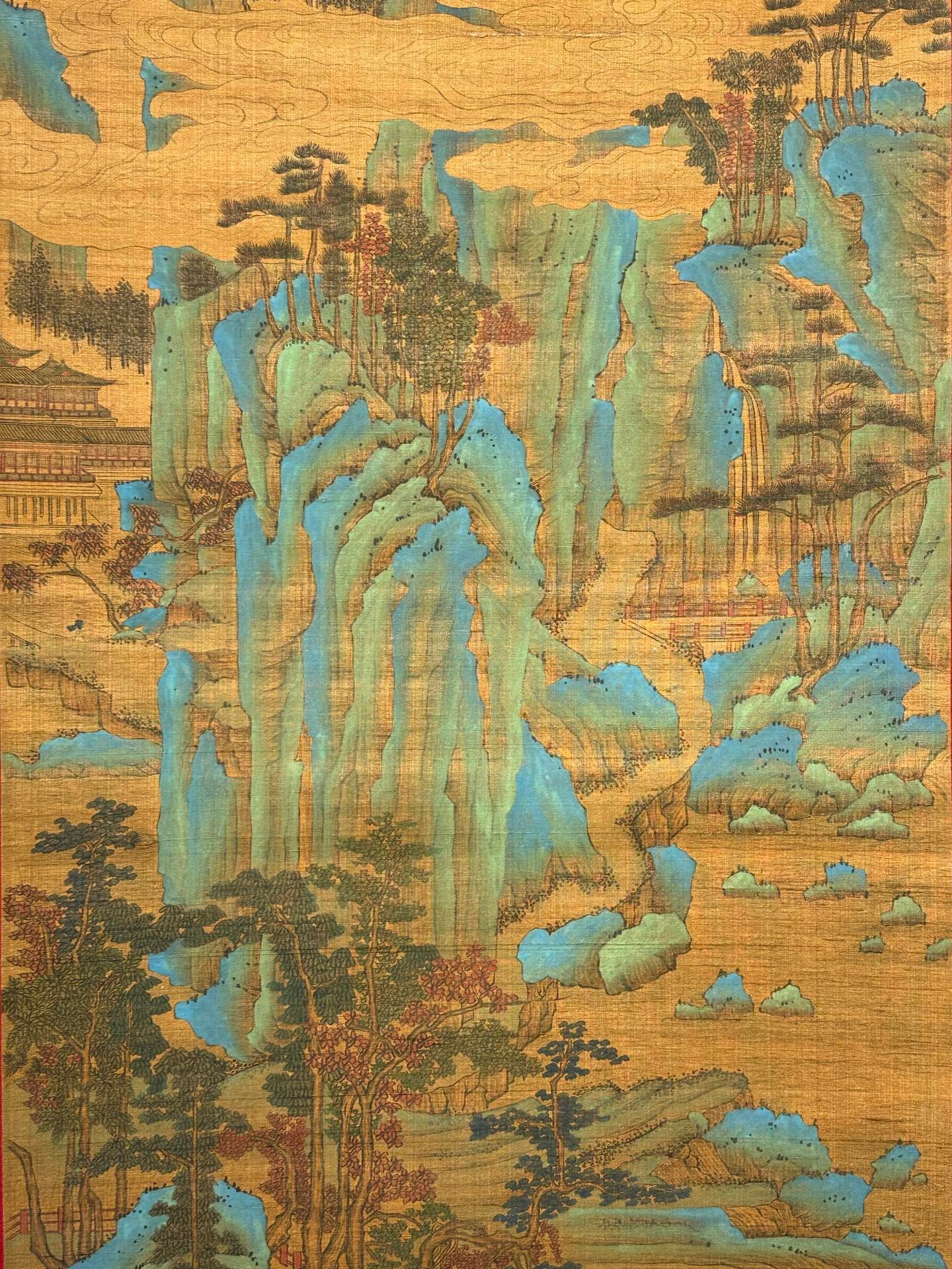 Chinese scroll painting Wang Ximeng