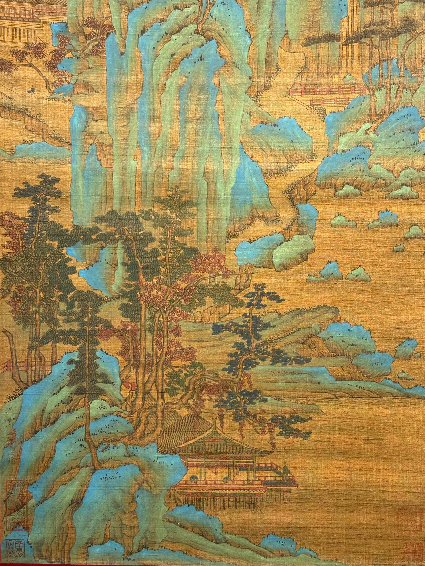 Chinese scroll painting Wang Ximeng