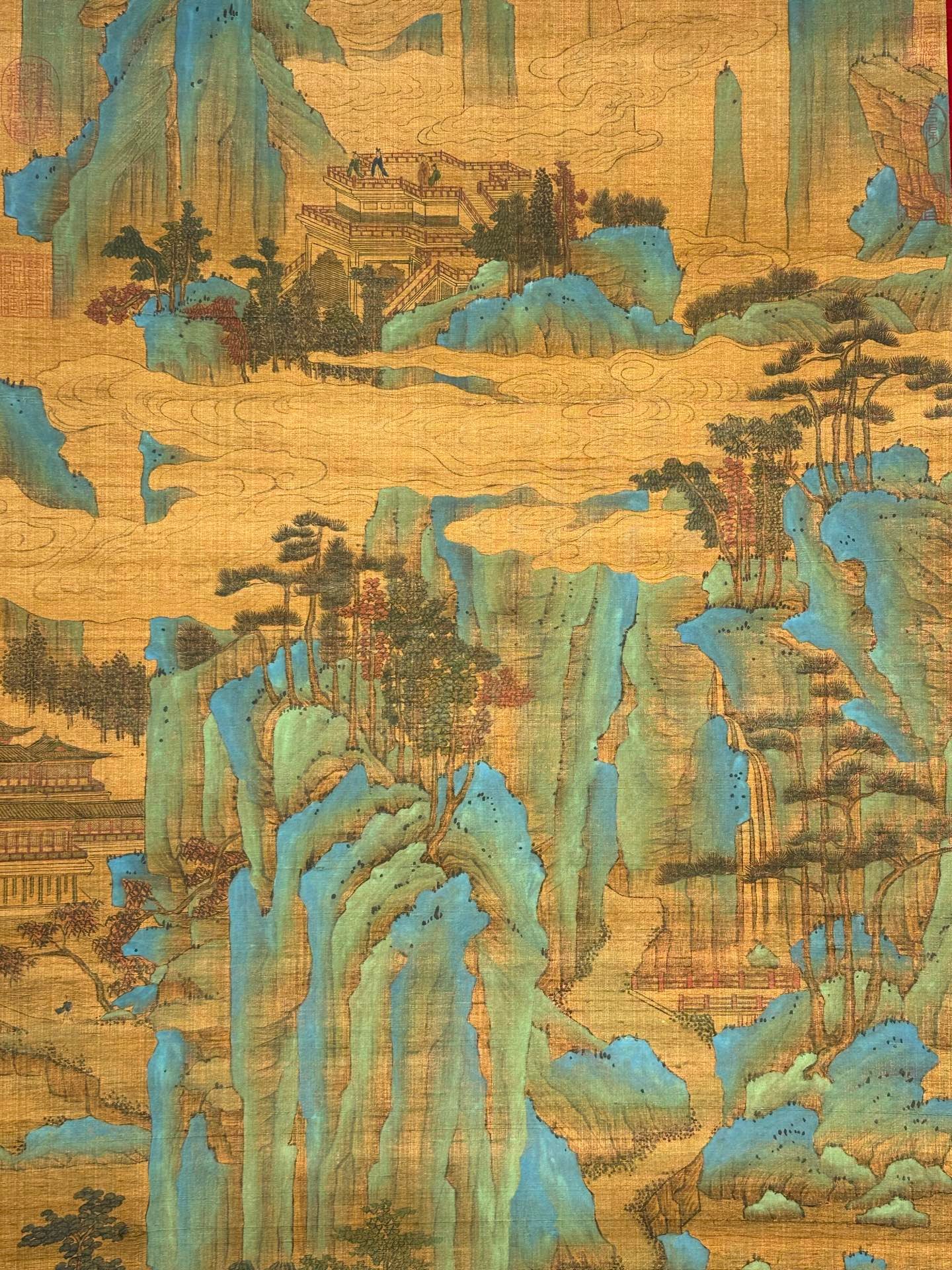 Chinese scroll painting Wang Ximeng