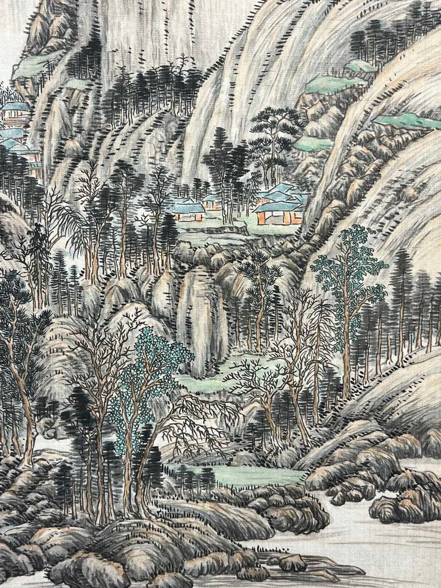 Chinese scroll painting Zhang Daqian