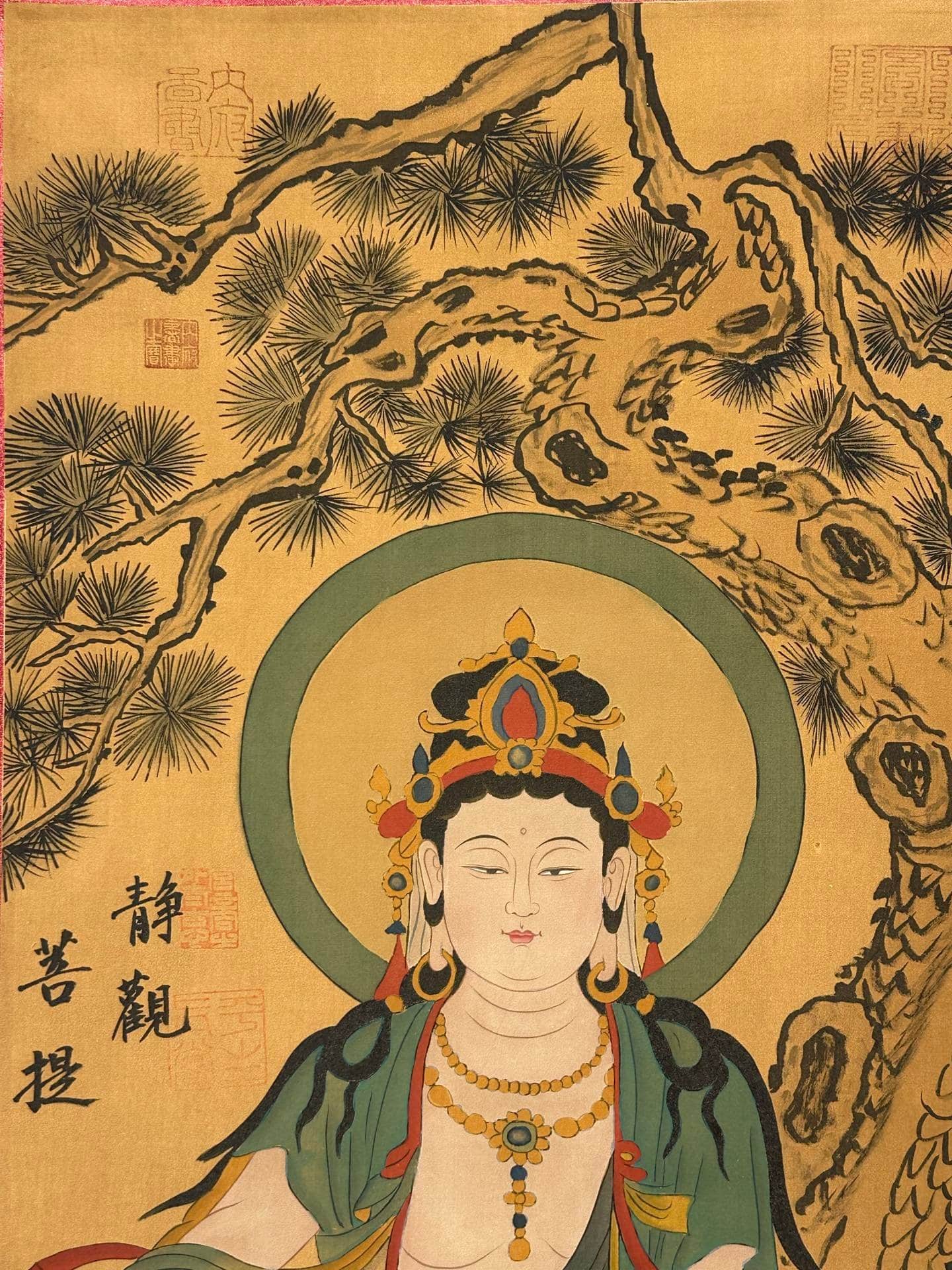 Chinese scroll painting Guanyin