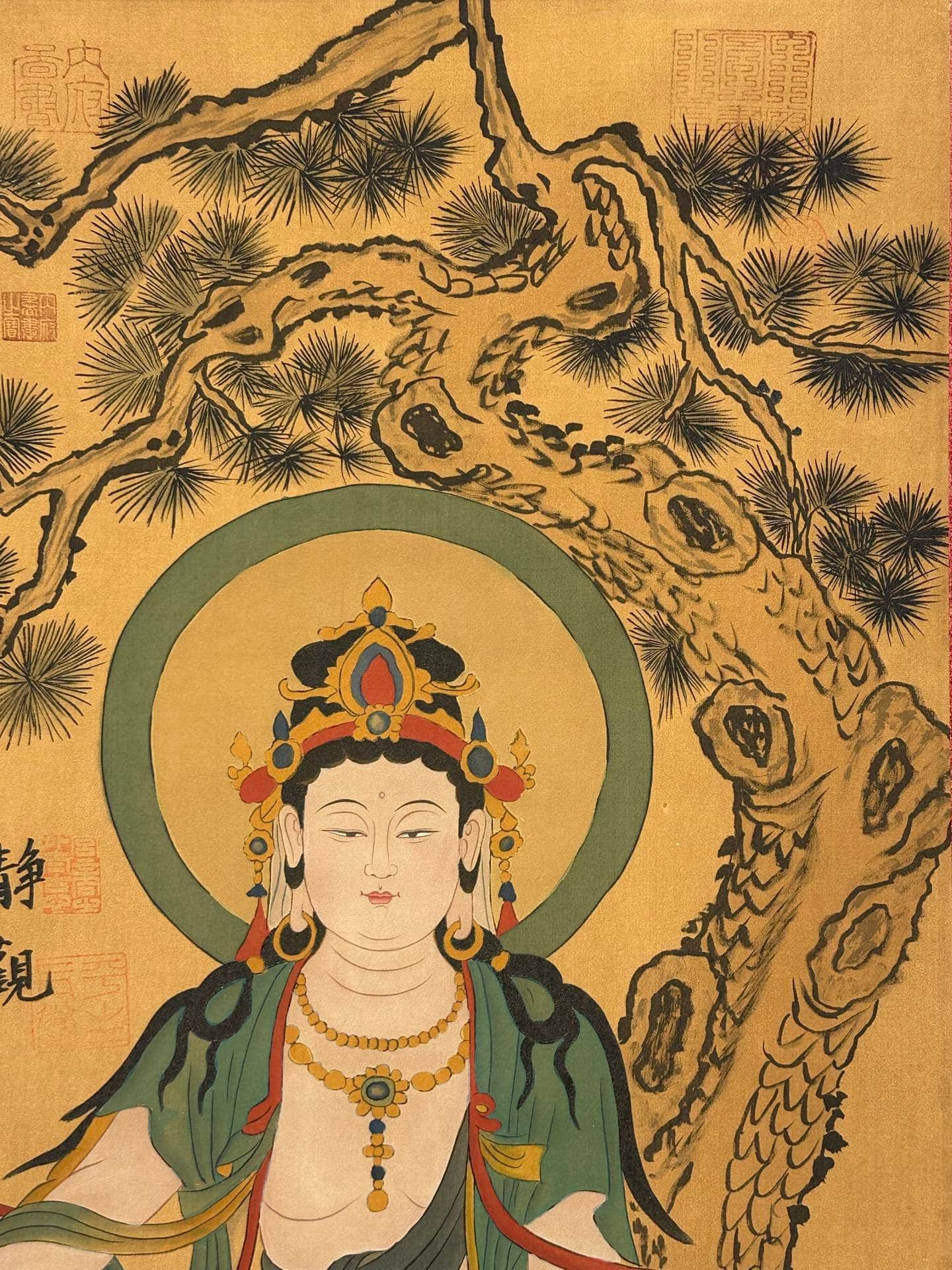 Chinese scroll painting Guanyin