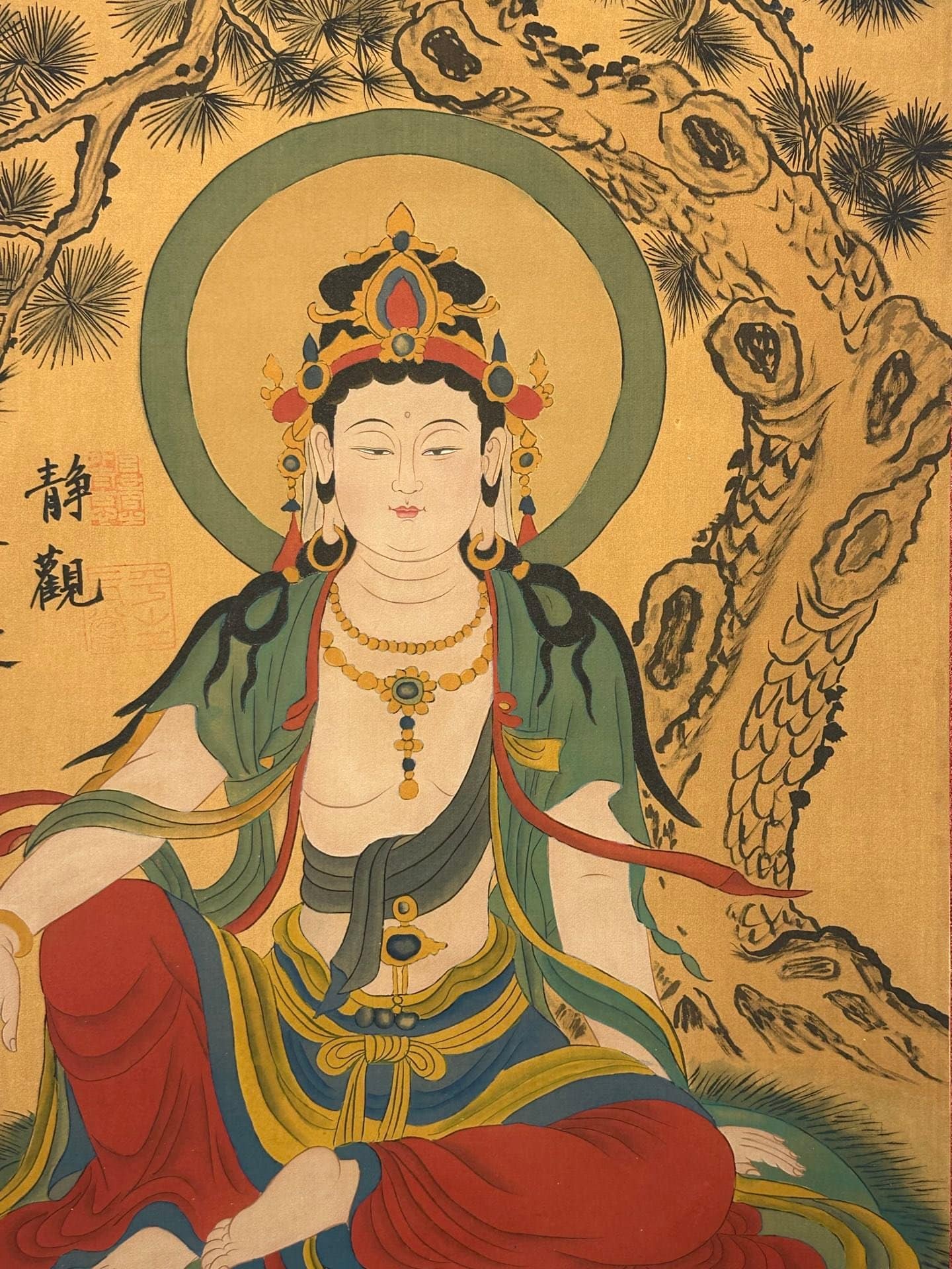 Chinese scroll painting Guanyin
