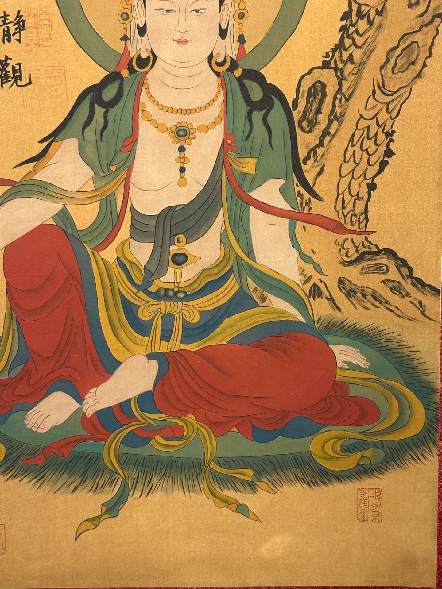 Chinese scroll painting Guanyin