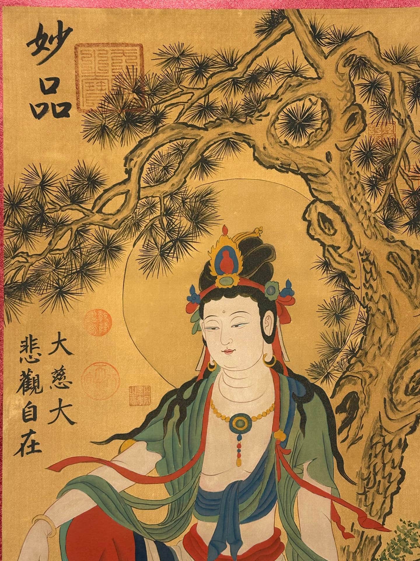 Chinese scroll painting Guanyin