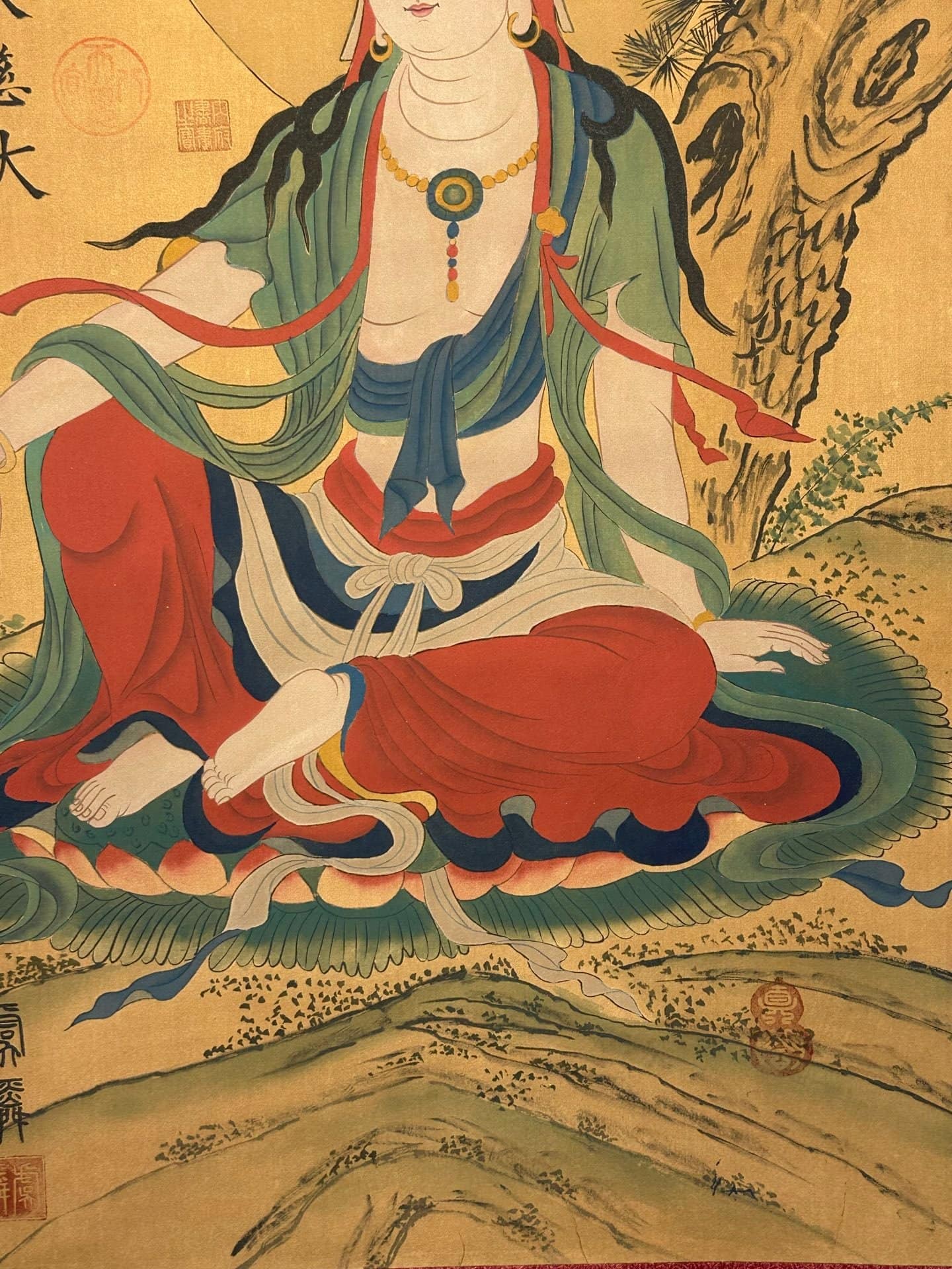 Chinese scroll painting Guanyin