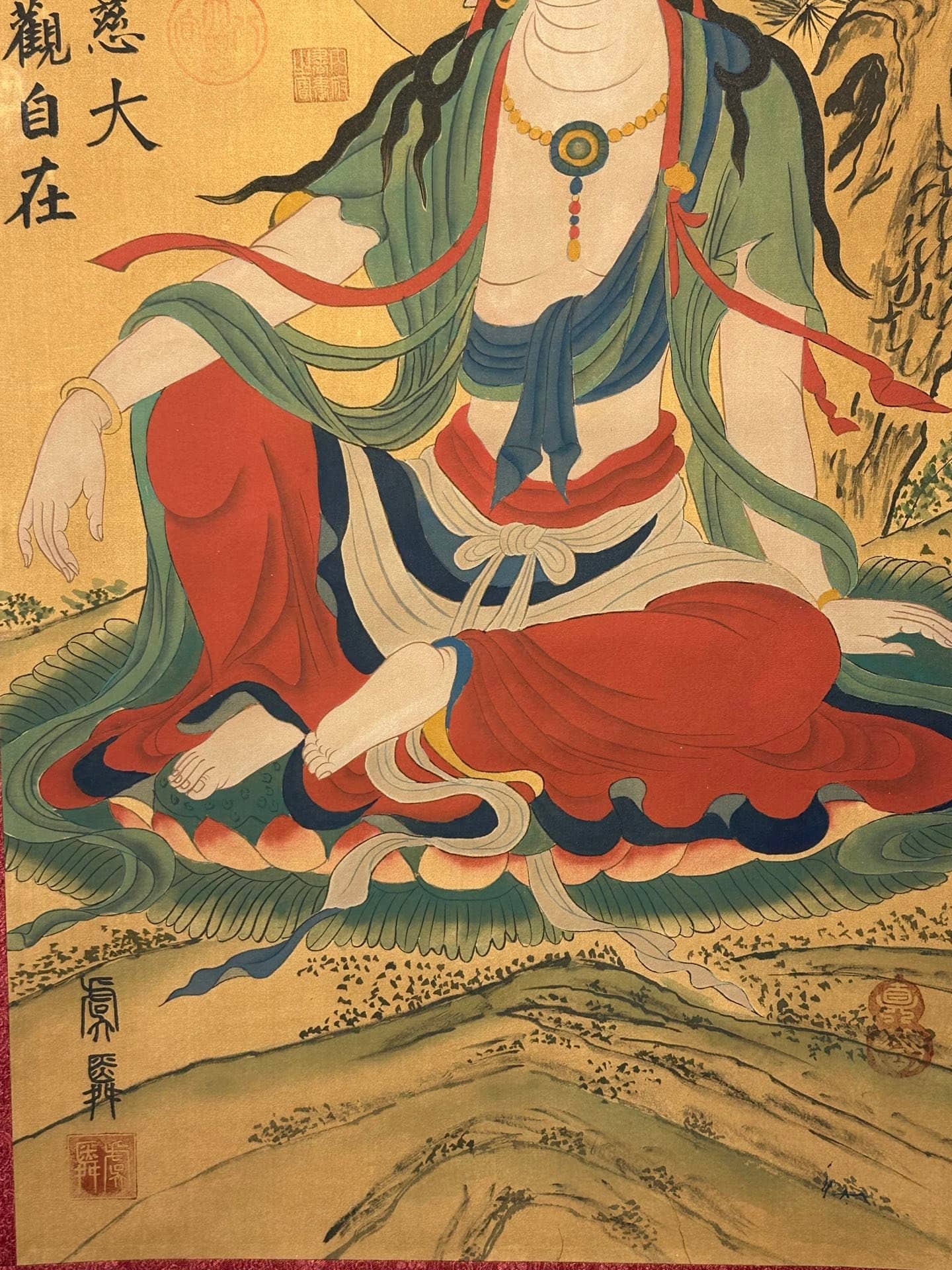 Chinese scroll painting Guanyin