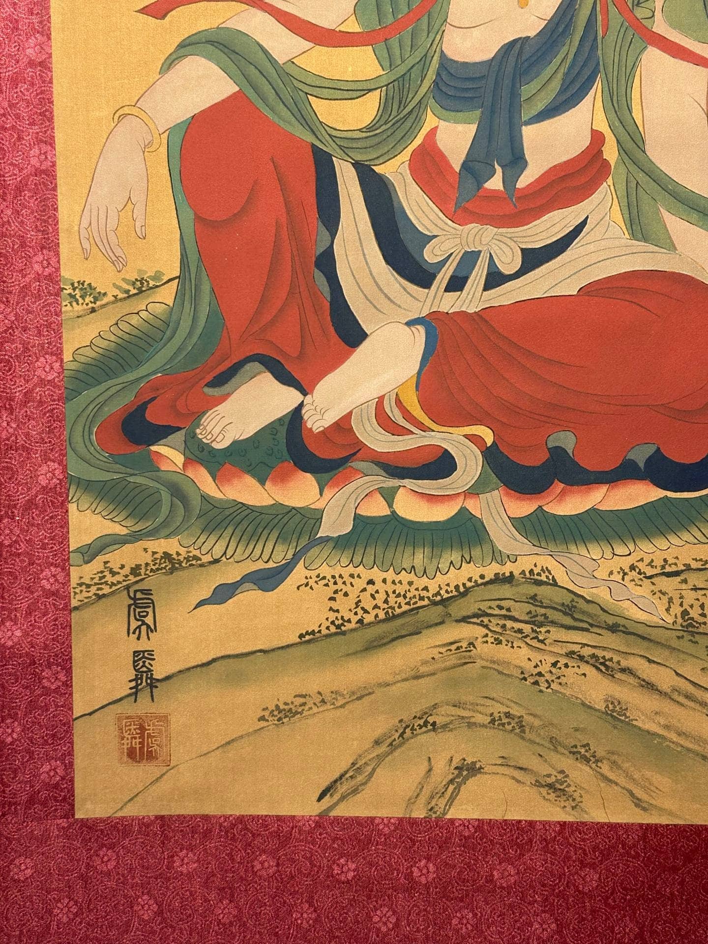 Chinese scroll painting Guanyin