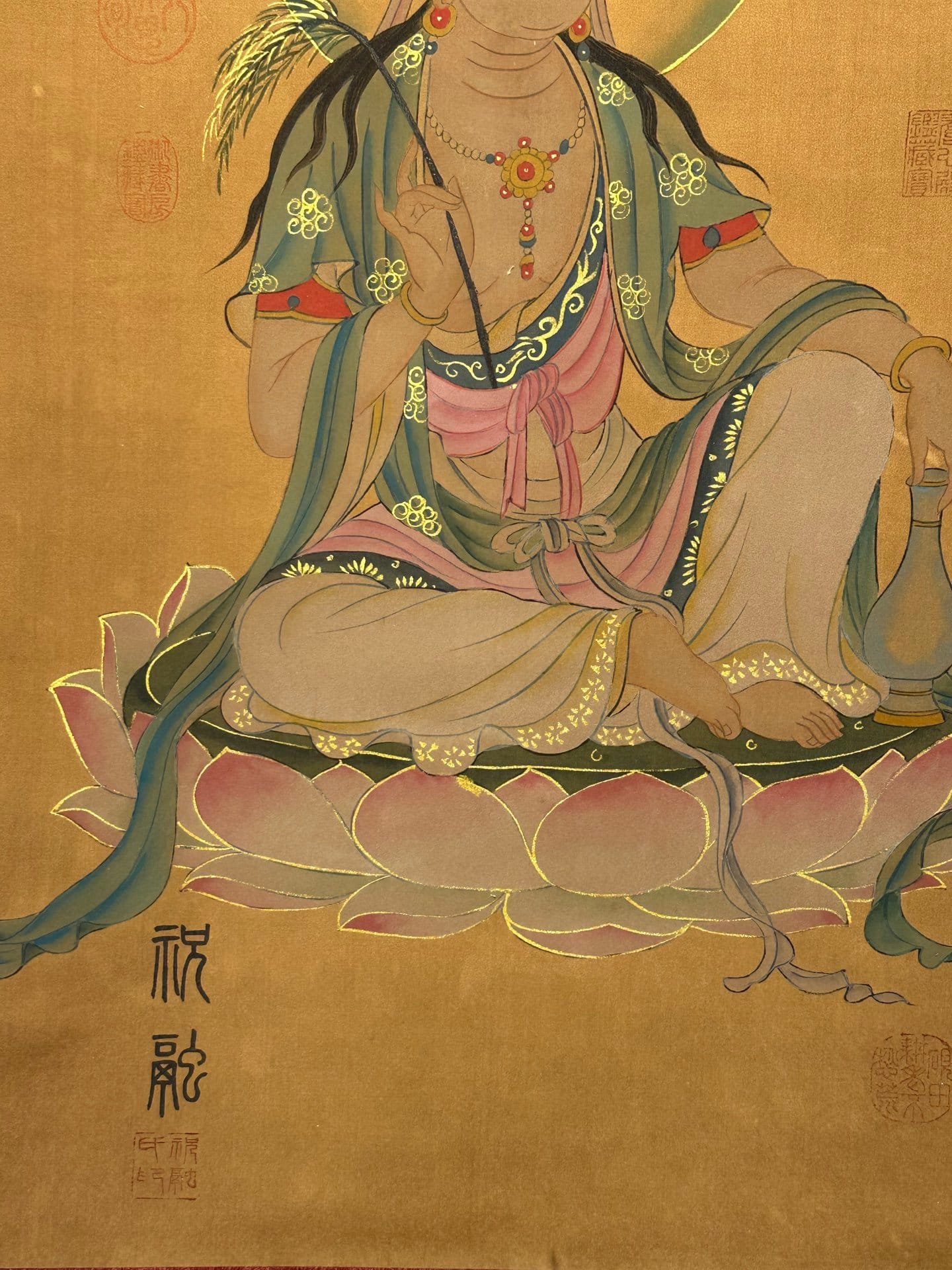 Chinese scroll painting Guanyin