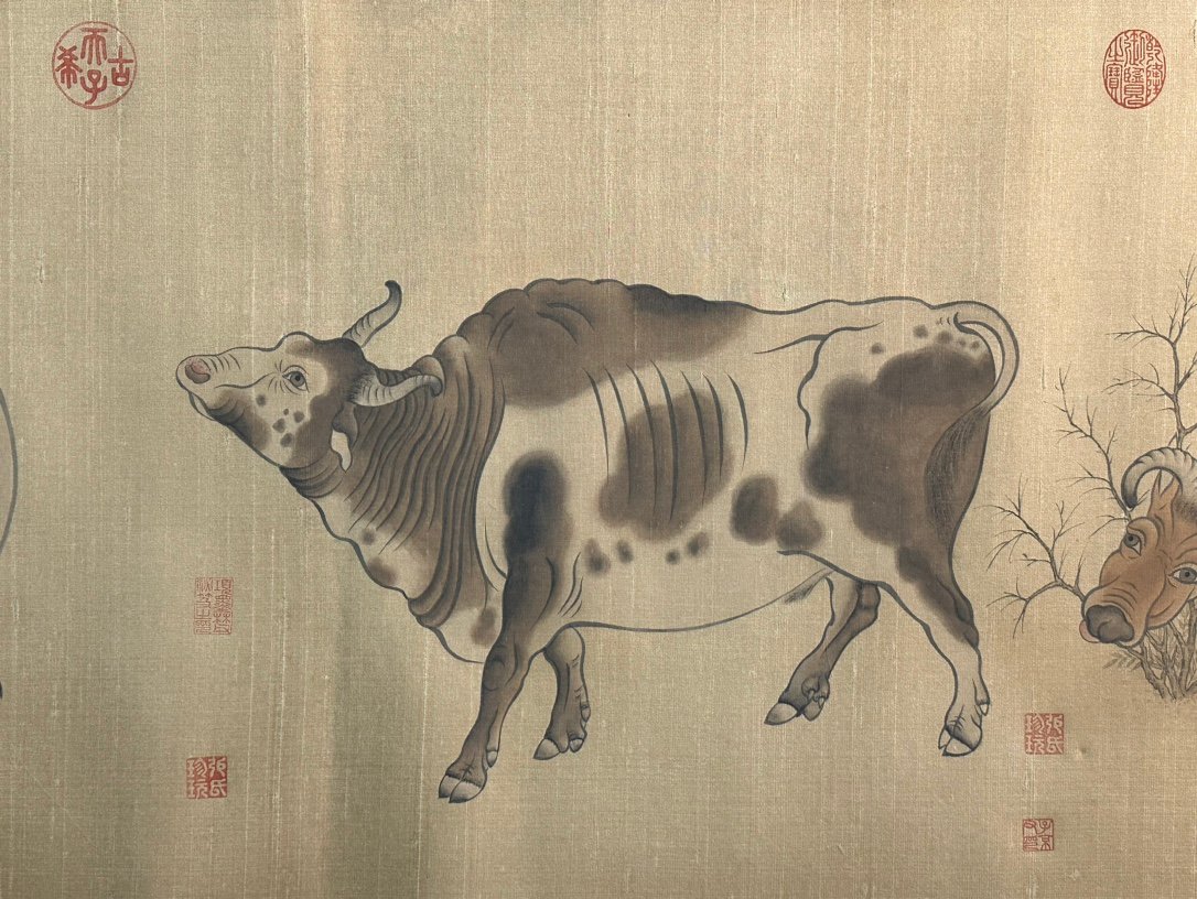 Chinese scroll painting Han Huang