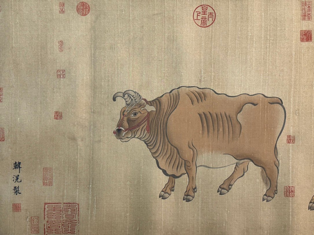 Chinese scroll painting Han Huang